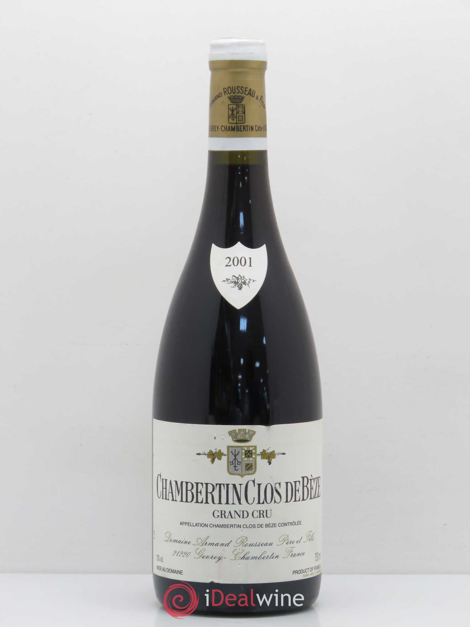 Chambertin Clos de Bèze Grand Cru Armand Rousseau (Domaine) 2001 - Lot de 1 bouteille - 0