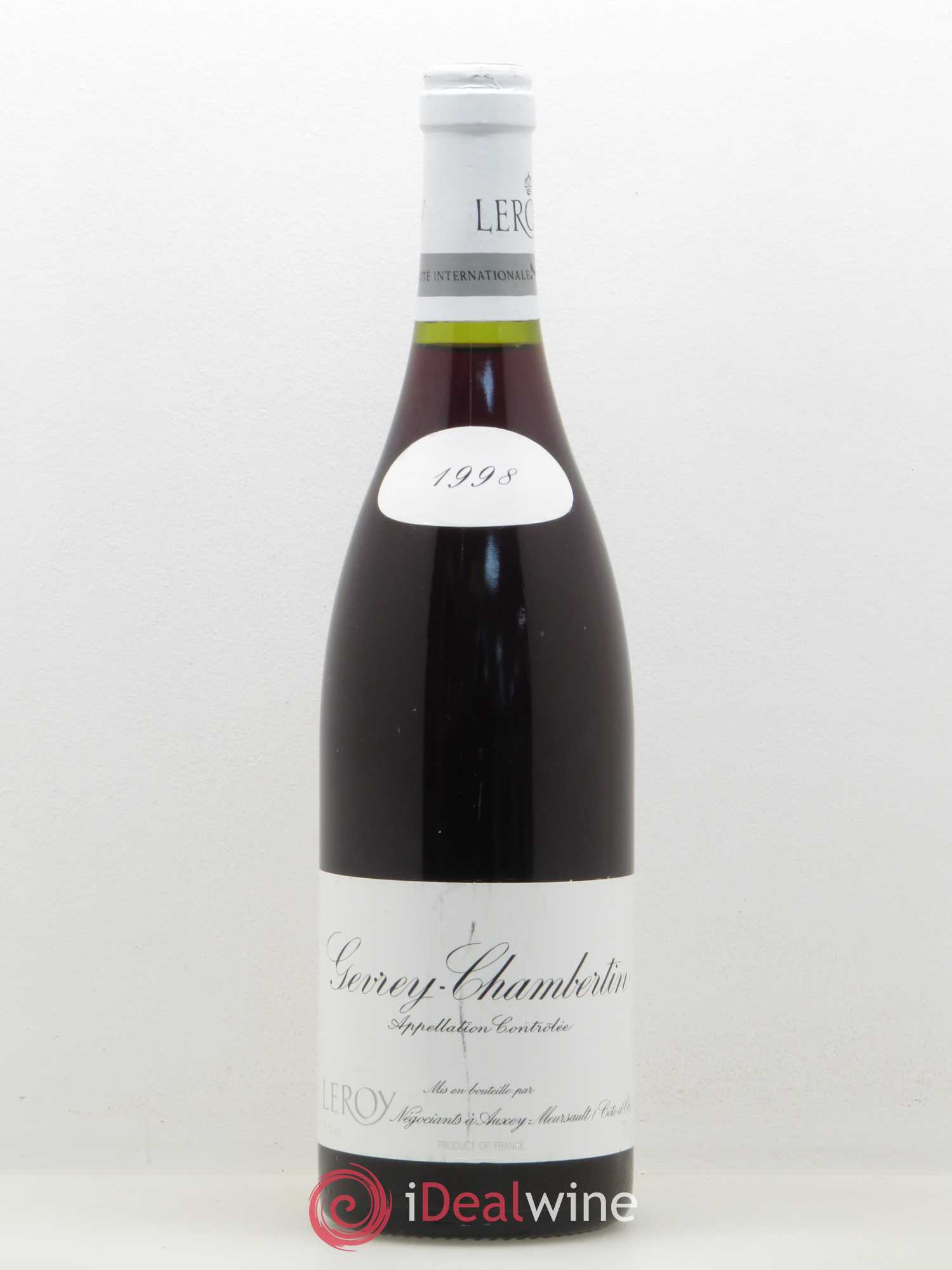Gevrey-Chambertin Leroy SA 1998 - Lot de 1 bouteille - 0