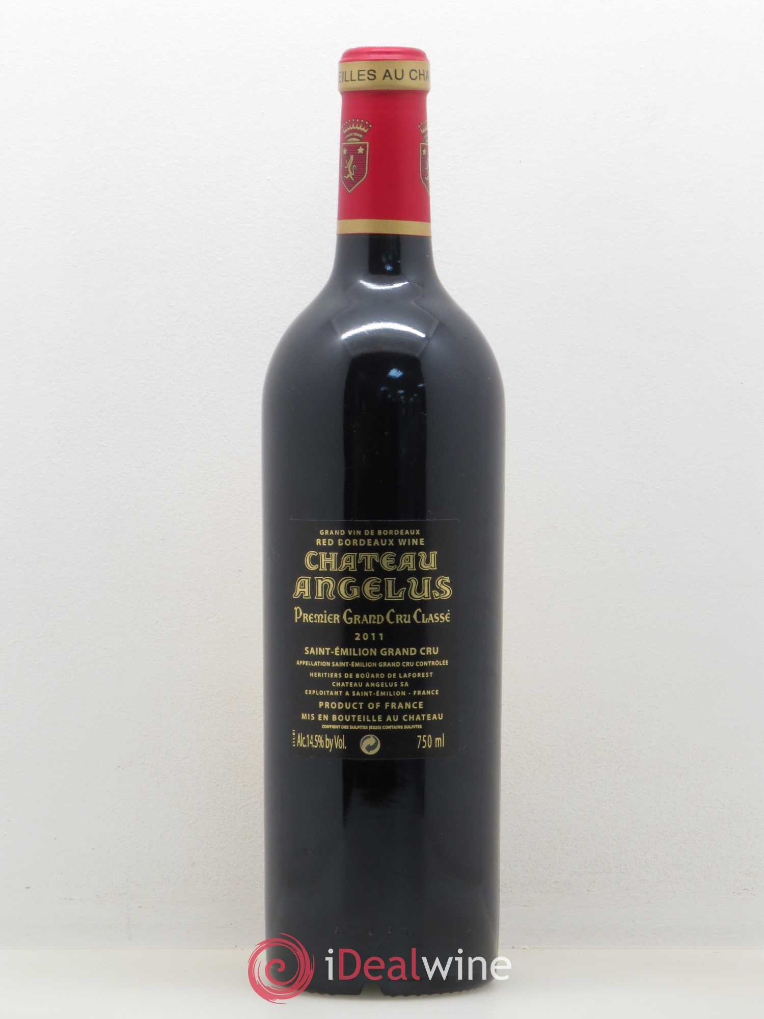 Château Angélus 1er Grand Cru Classé A 2011 - Lot de 1 bouteille - 1