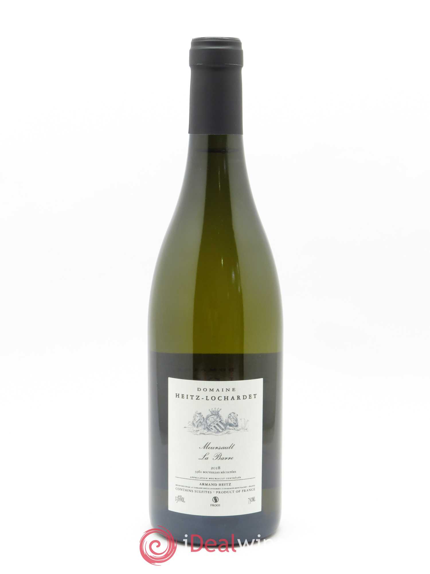 Meursault La Barre Armand Heitz 2018 - Lot de 1 bouteille - 1