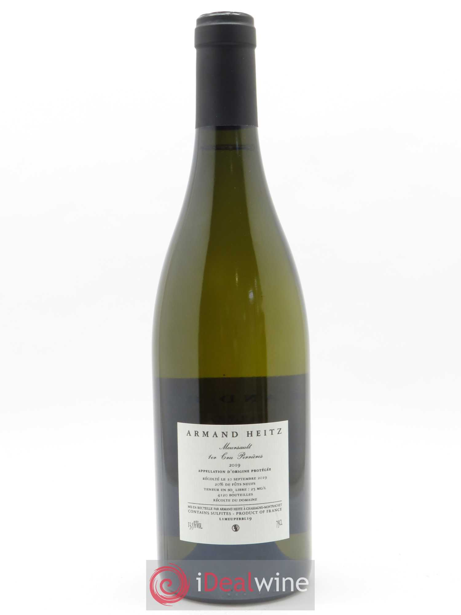 Meursault 1er Cru Les Perrières Armand Heitz 2019 - Lot de 1 bouteille - 1