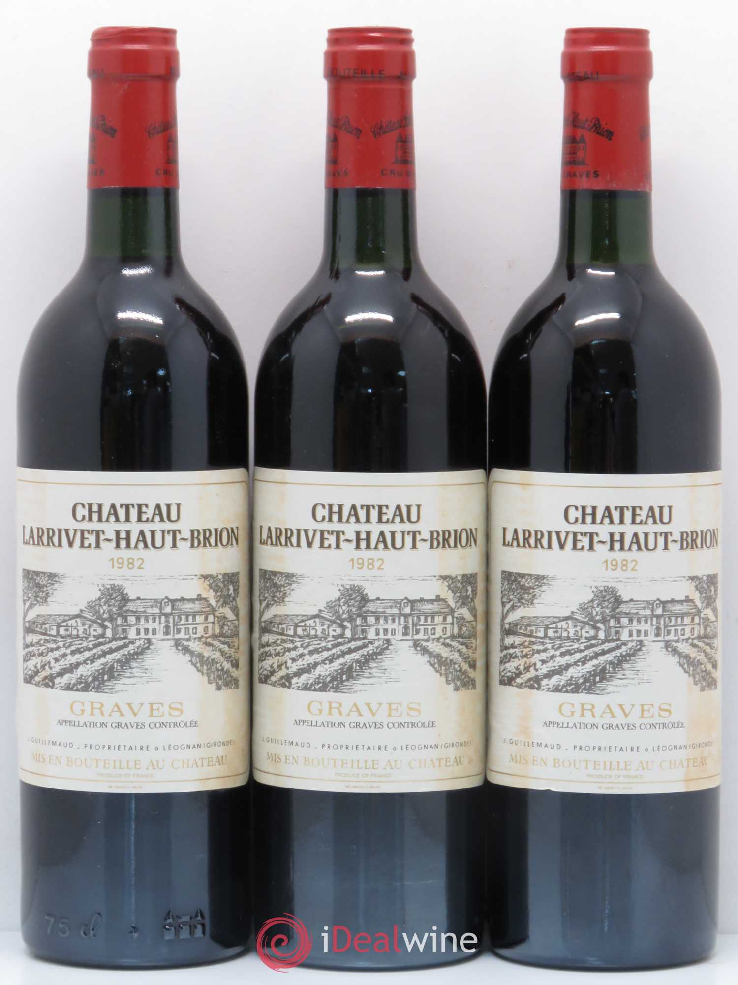 Château Larrivet Haut-Brion 1982 - Lot de 12 bouteilles - 1
