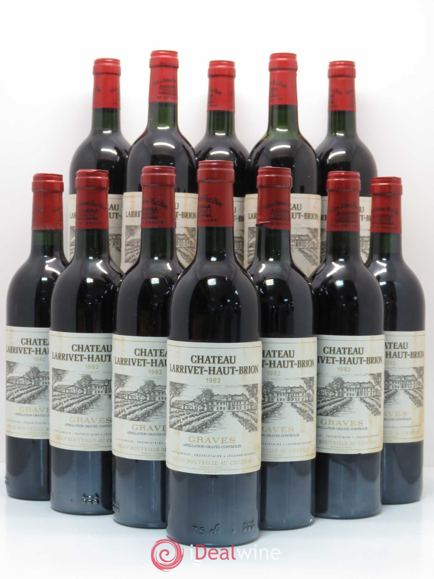 Château Larrivet Haut-Brion 1982 - Lot de 12 bouteilles - 0