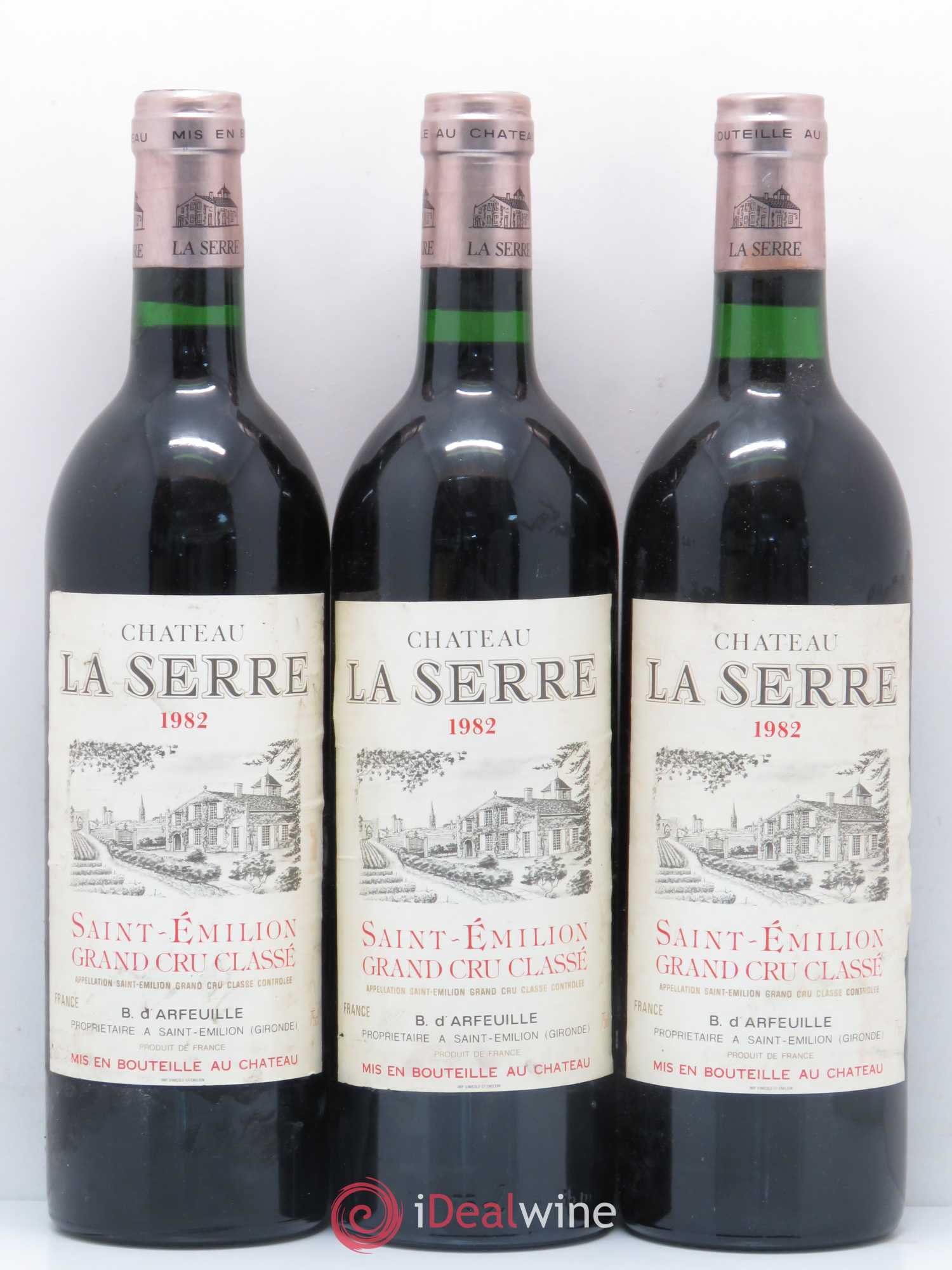 Château la Serre Grand Cru Classé 1982 - Lot de 12 bouteilles - 1