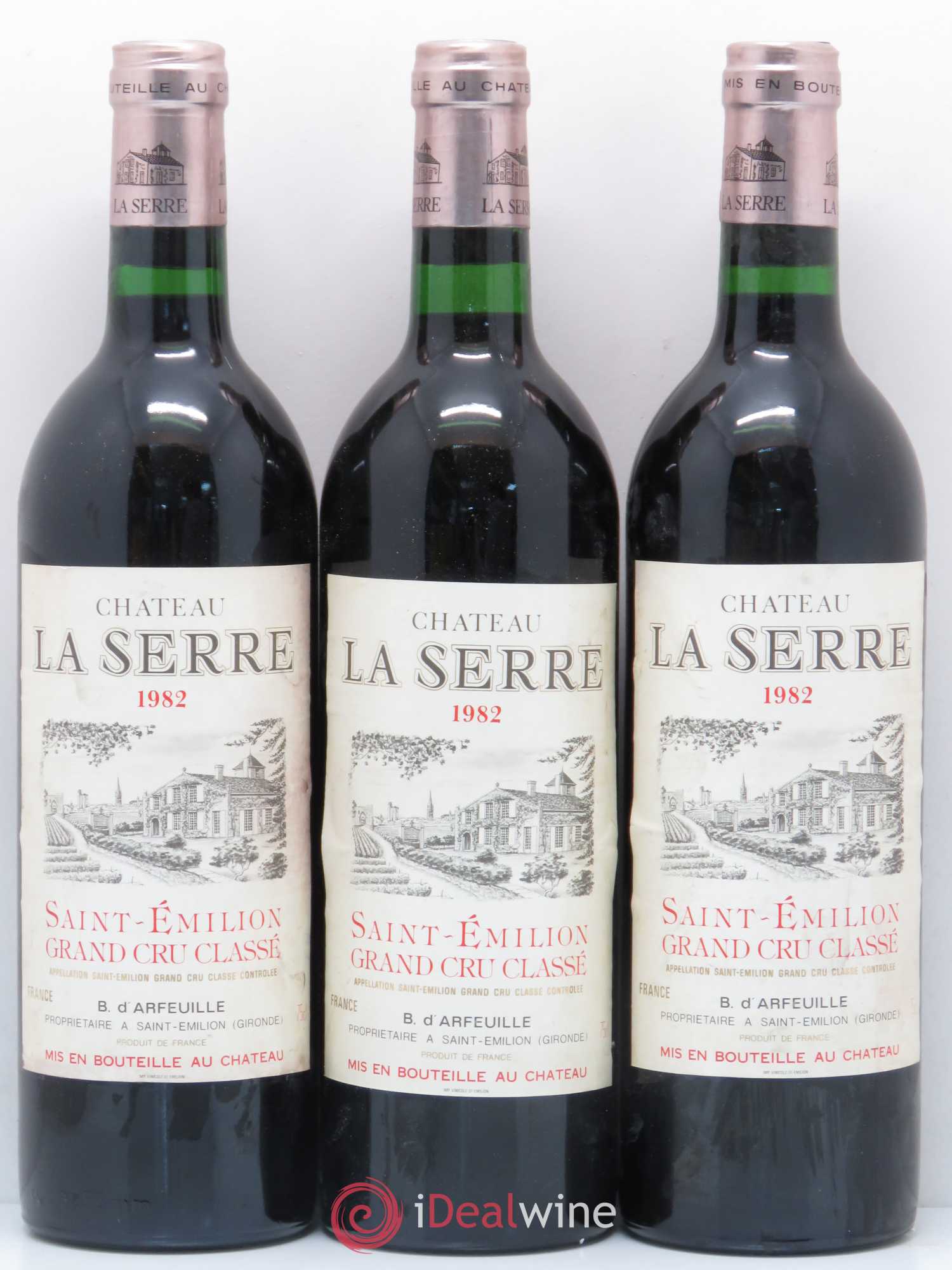 Château la Serre Grand Cru Classé 1982 - Lot de 12 bouteilles - 2