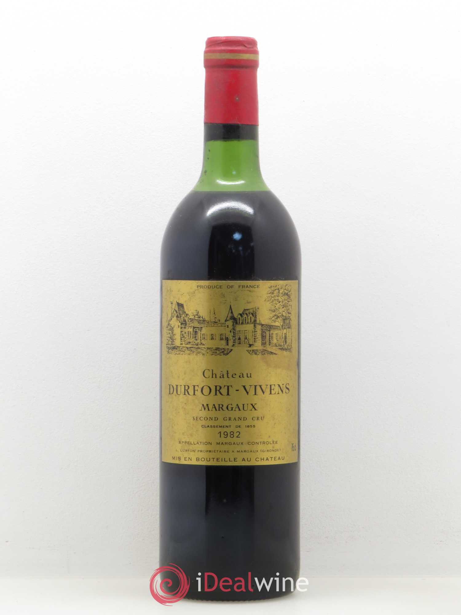Château Durfort Vivens 2ème Grand Cru Classé 1982 - Lot de 1 bouteille - 0