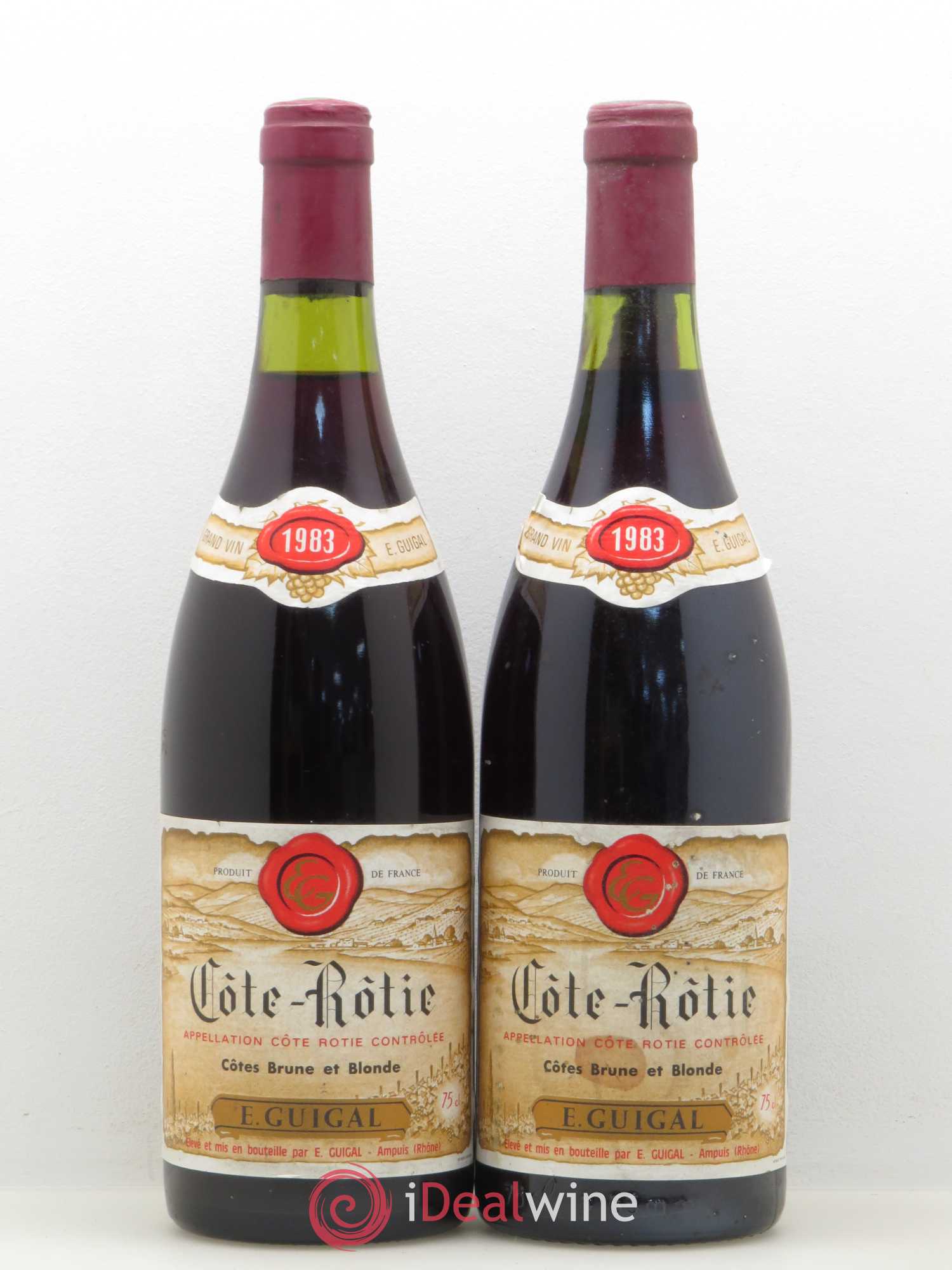 Côte-Rôtie Côtes Brune et Blonde Guigal 1983 - Lot de 2 bouteilles - 0