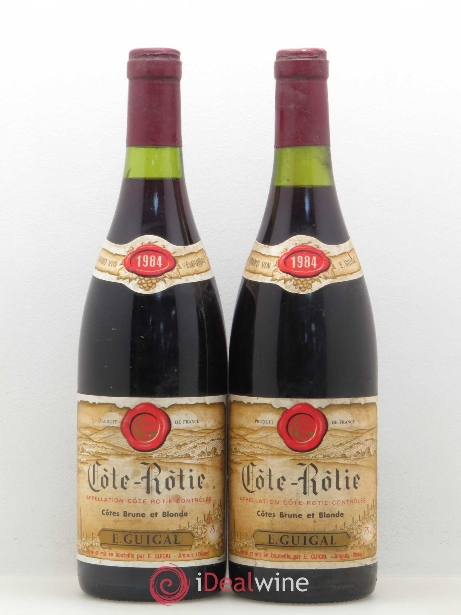 Côte-Rôtie Côtes Brune et Blonde Guigal 1984 - Lot de 2 bouteilles - 0