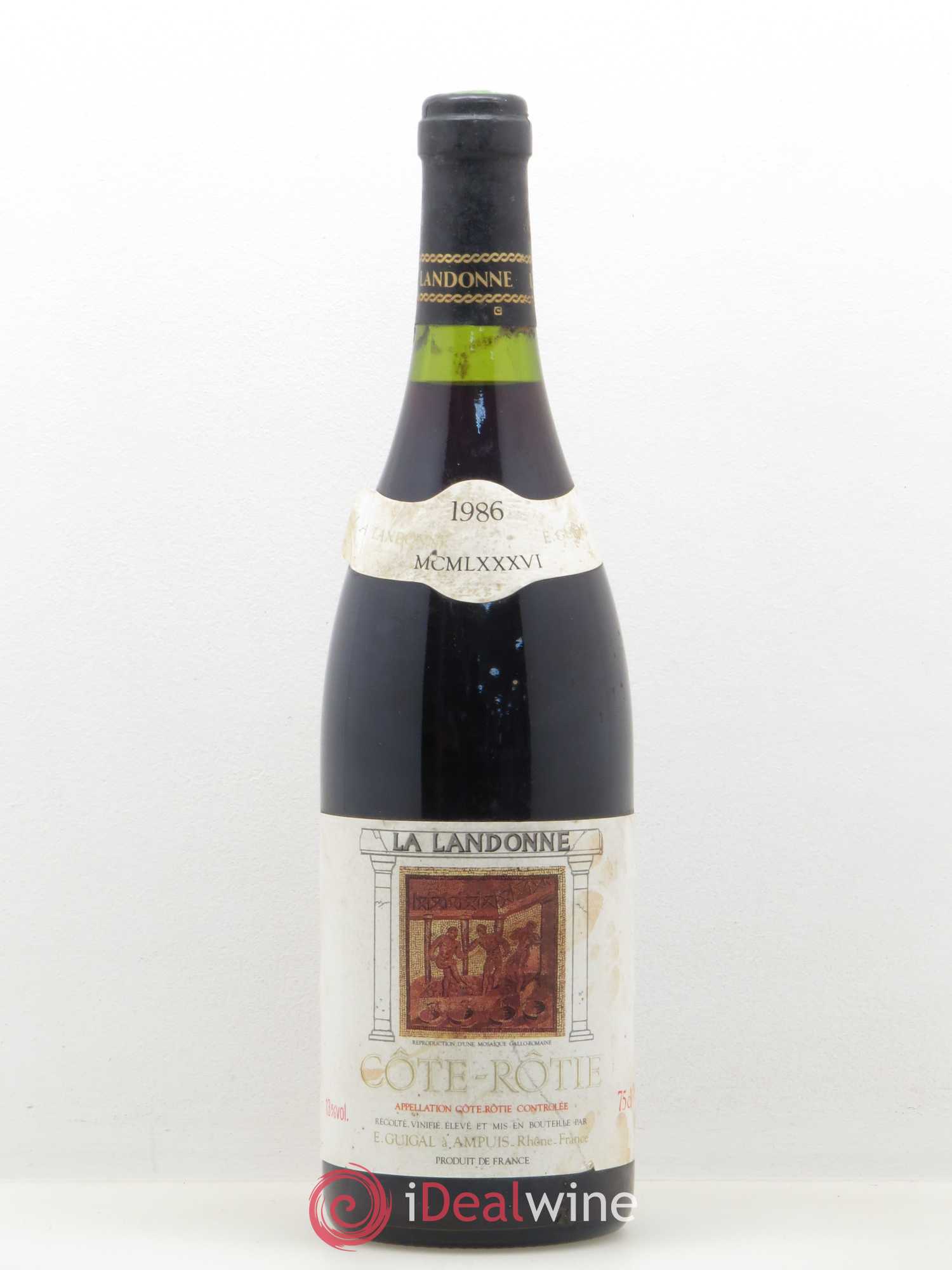 Côte-Rôtie La Landonne Guigal 1986 - Lot de 1 bouteille - 0
