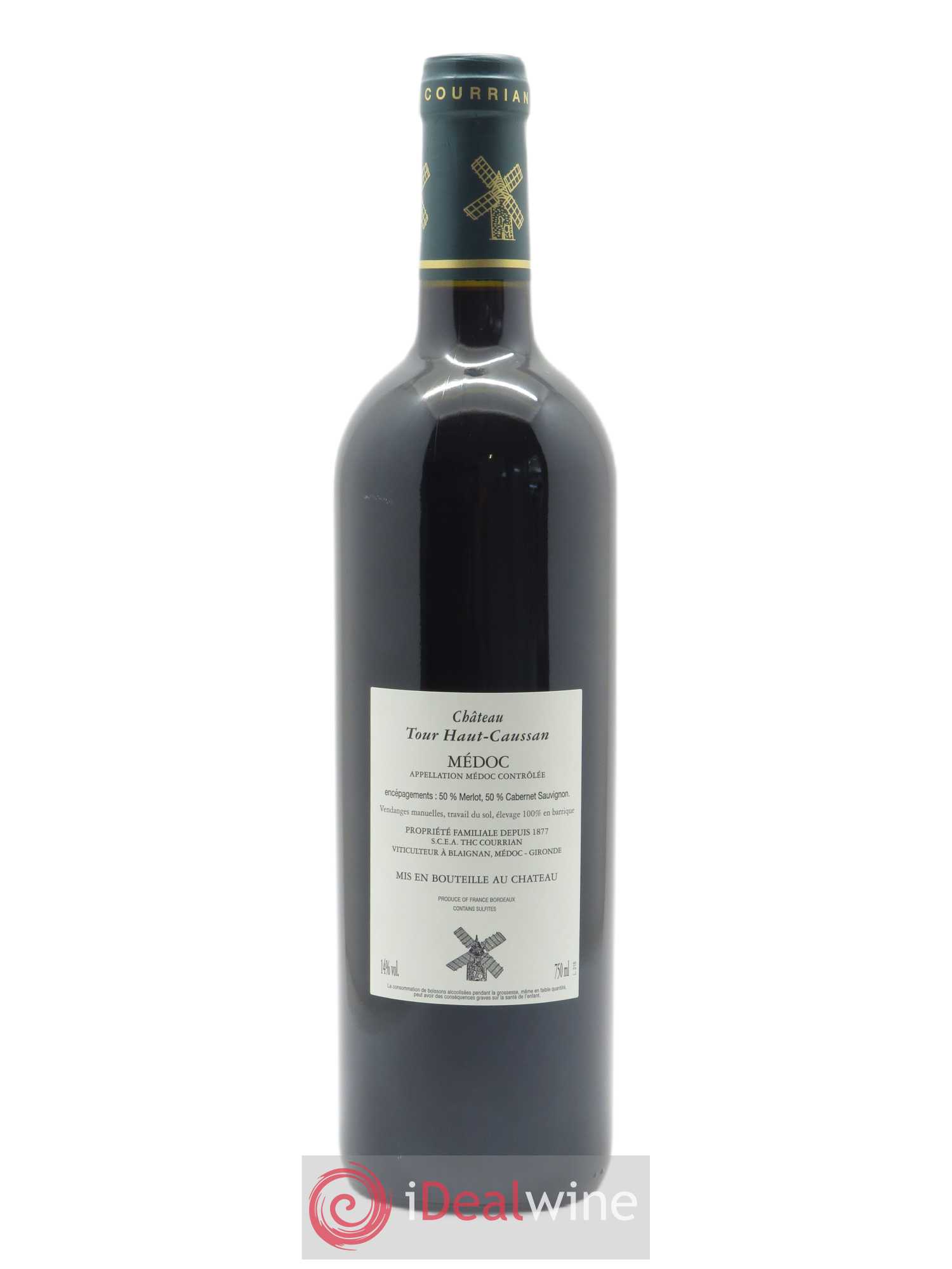 Château Tour Haut-Caussan Cru Bourgeois 2018 - Lot de 1 bouteille - 1