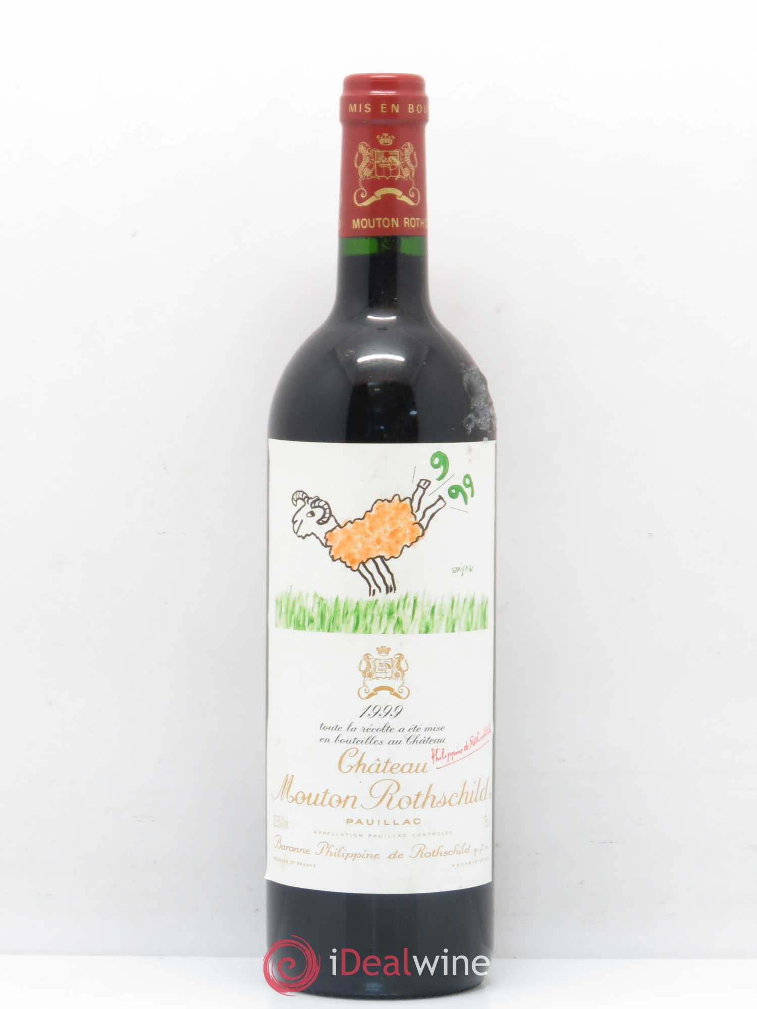 Château Mouton Rothschild 1er Grand Cru Classé 1999 - Lot de 1 bouteille - 0
