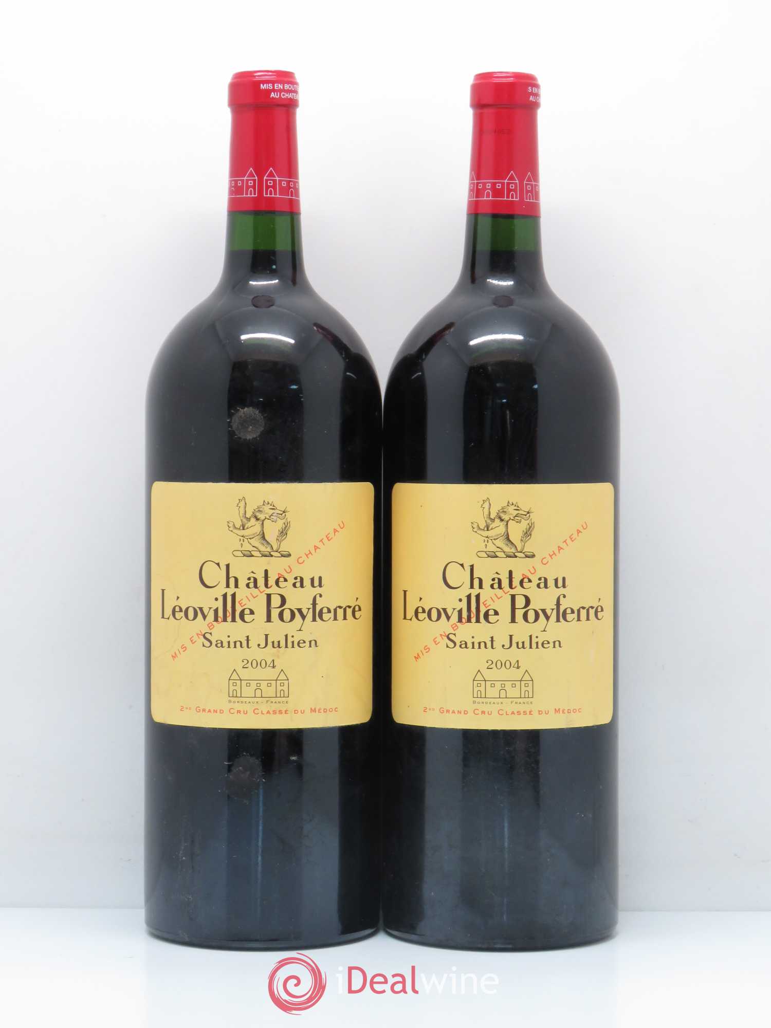 Château Léoville Poyferré 2ème Grand Cru Classé 2004 - Lot de 2 magnums - 0