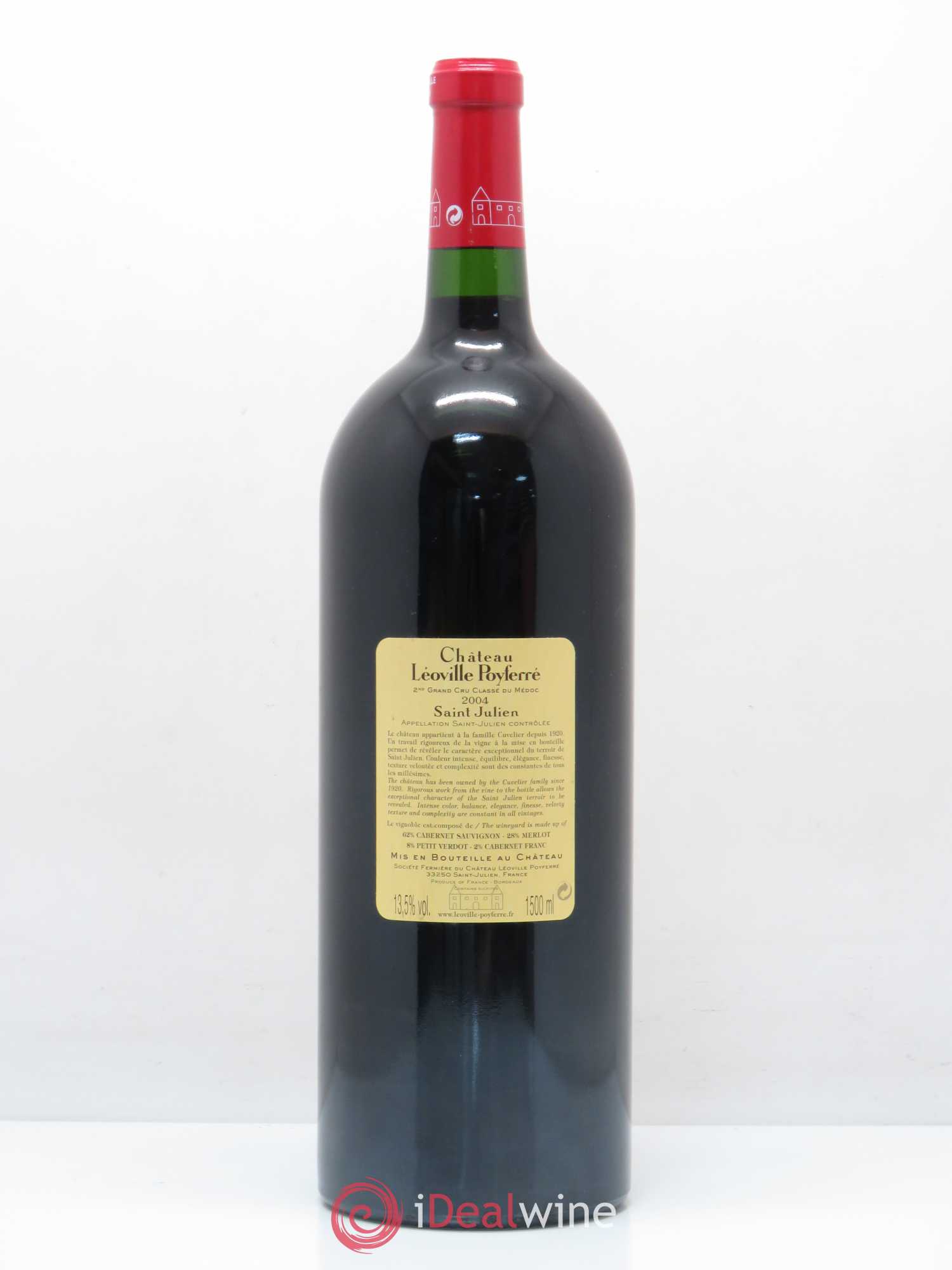Château Léoville Poyferré 2ème Grand Cru Classé 2004 - Lot de 1 magnum - 1