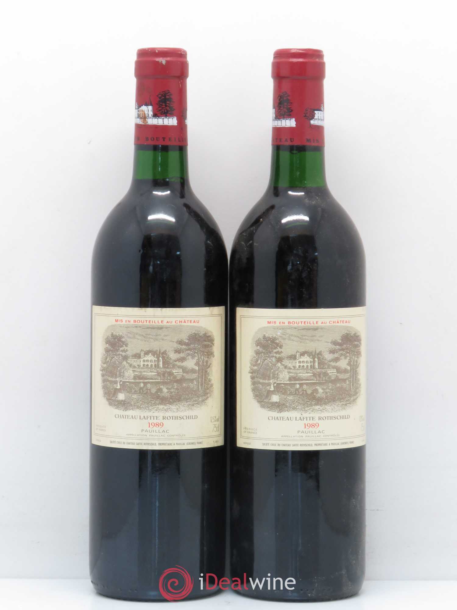 Château Lafite Rothschild 1er Grand Cru Classé 1989 - Lot de 2 bouteilles - 0
