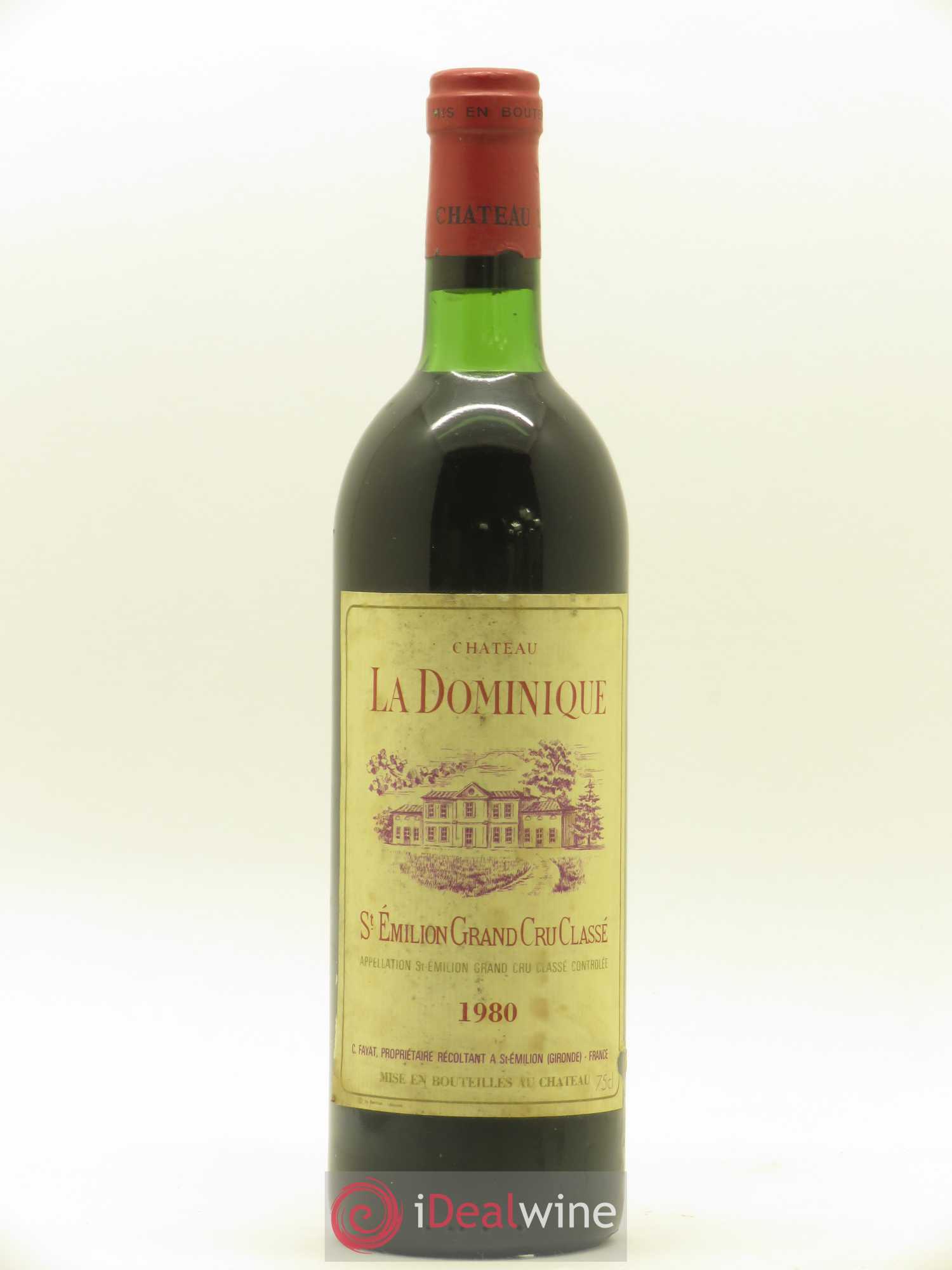 Château la Dominique Grand Cru Classé 1980 - Lot de 1 bouteille - 0