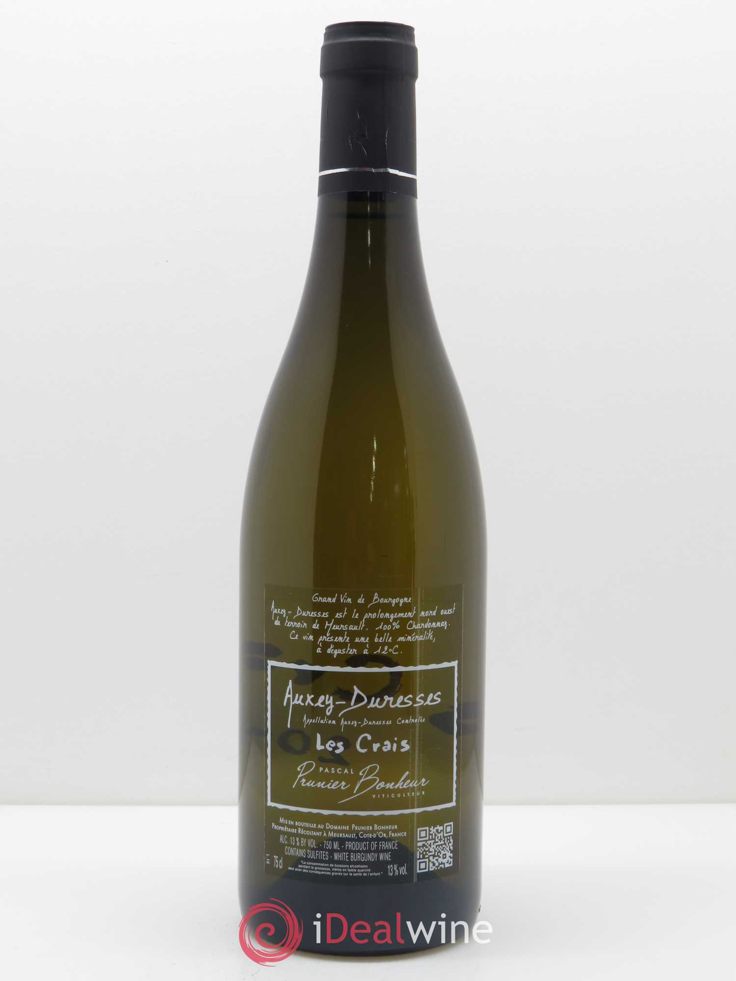 Auxey-Duresses Les Craies Pascal Prunier-Bonheur 2017 - Lot de 1 bouteille - 1