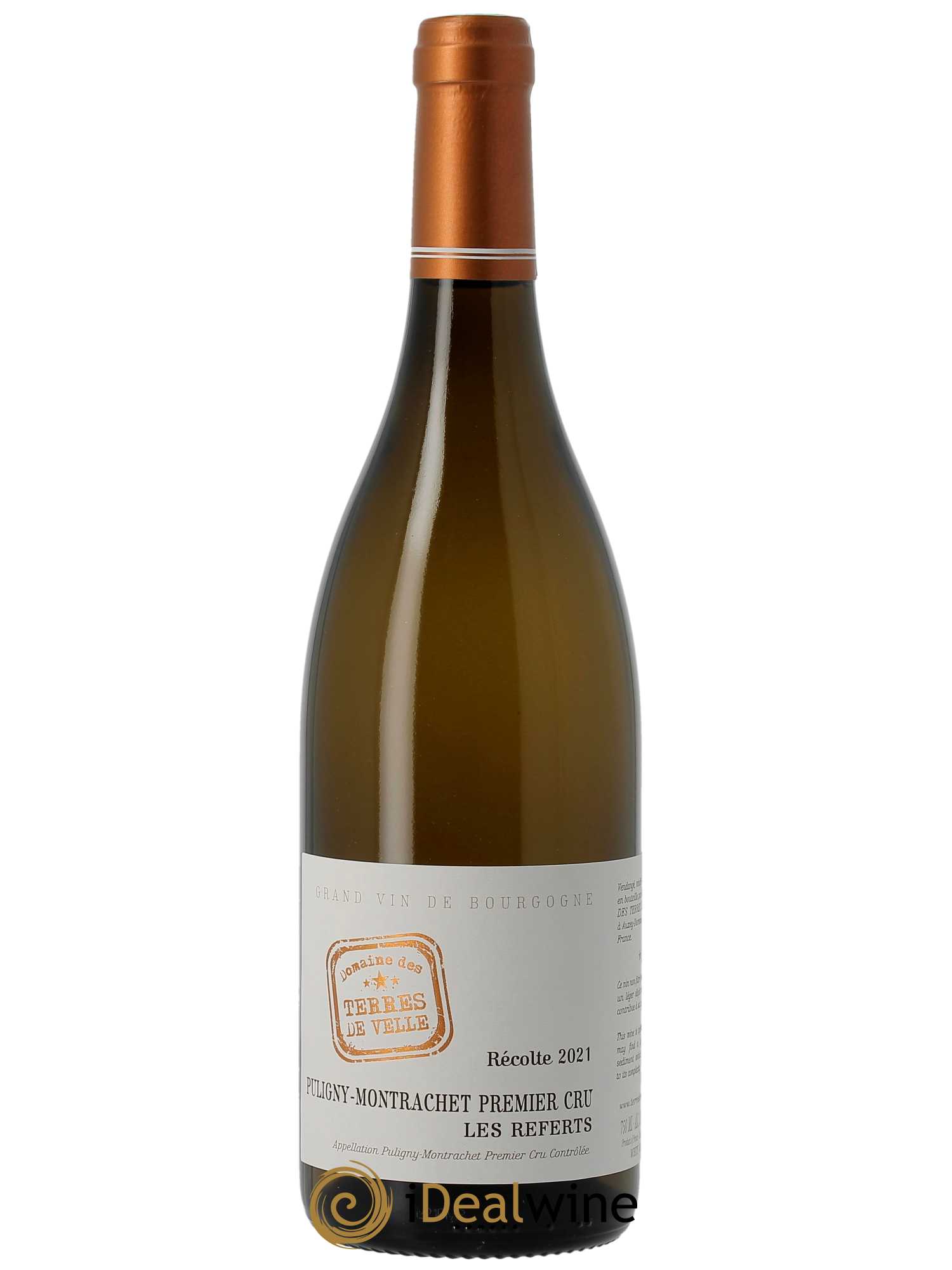 Puligny-Montrachet 1er Cru Les Referts Terres de Velle 2021 - Lot de 1 bouteille - 0
