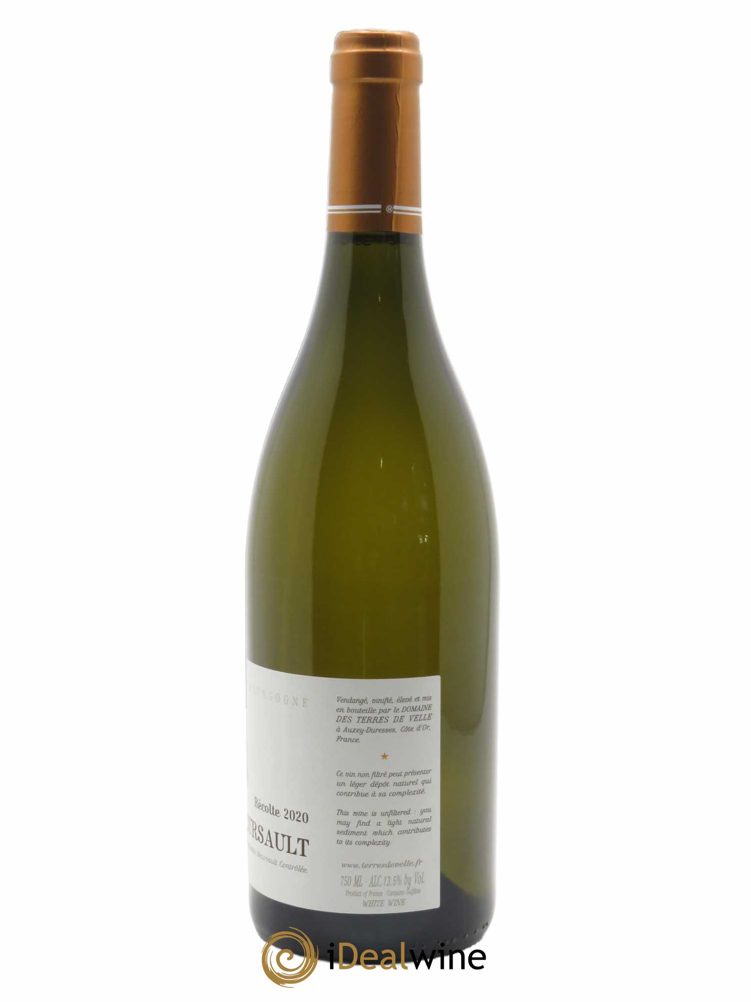 Meursault Terres de Velle 2020 - Lot de 1 bouteille - 1
