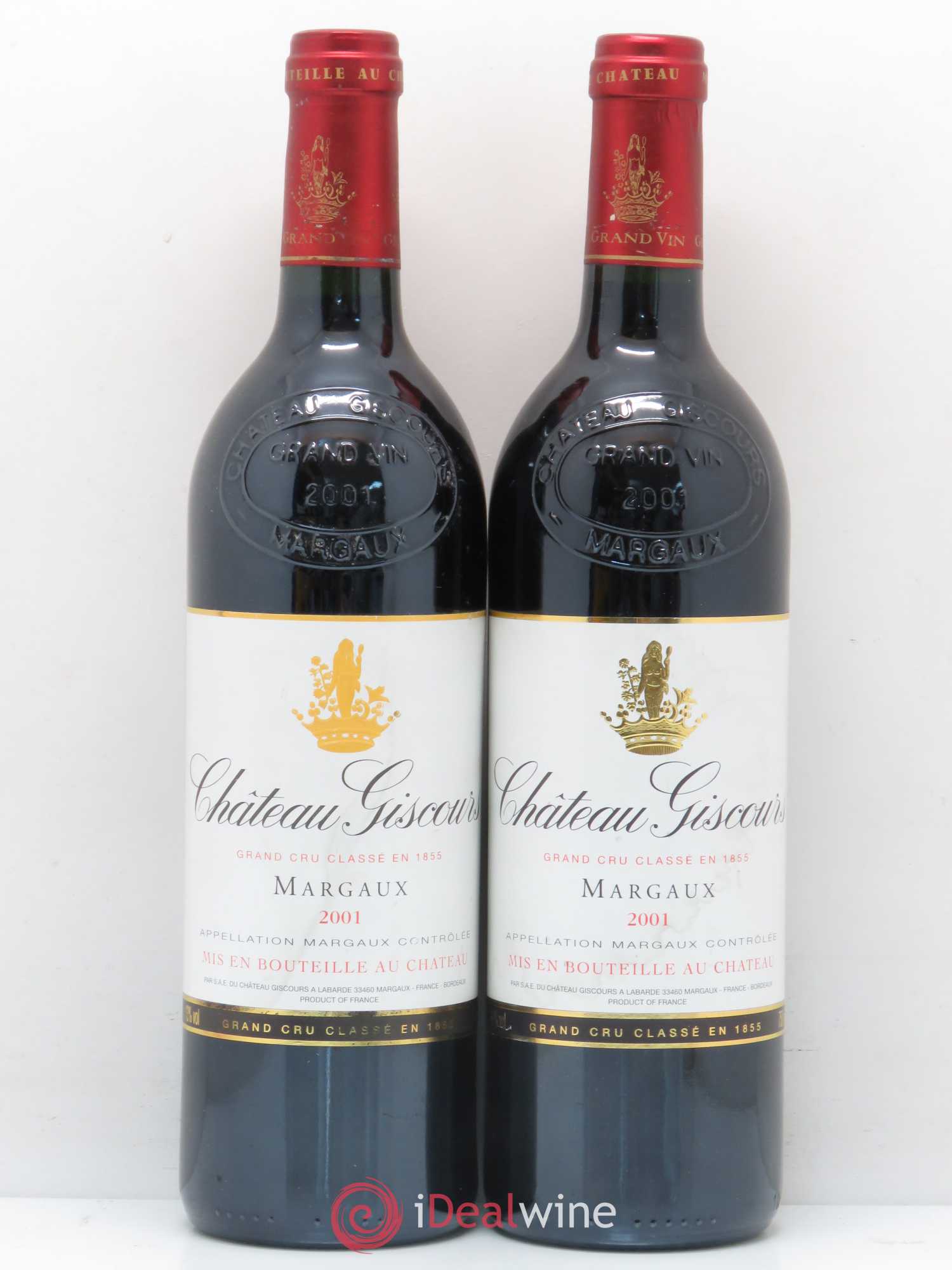 Château Giscours 3ème Grand Cru Classé 2001 - Lot de 2 bouteilles - 0