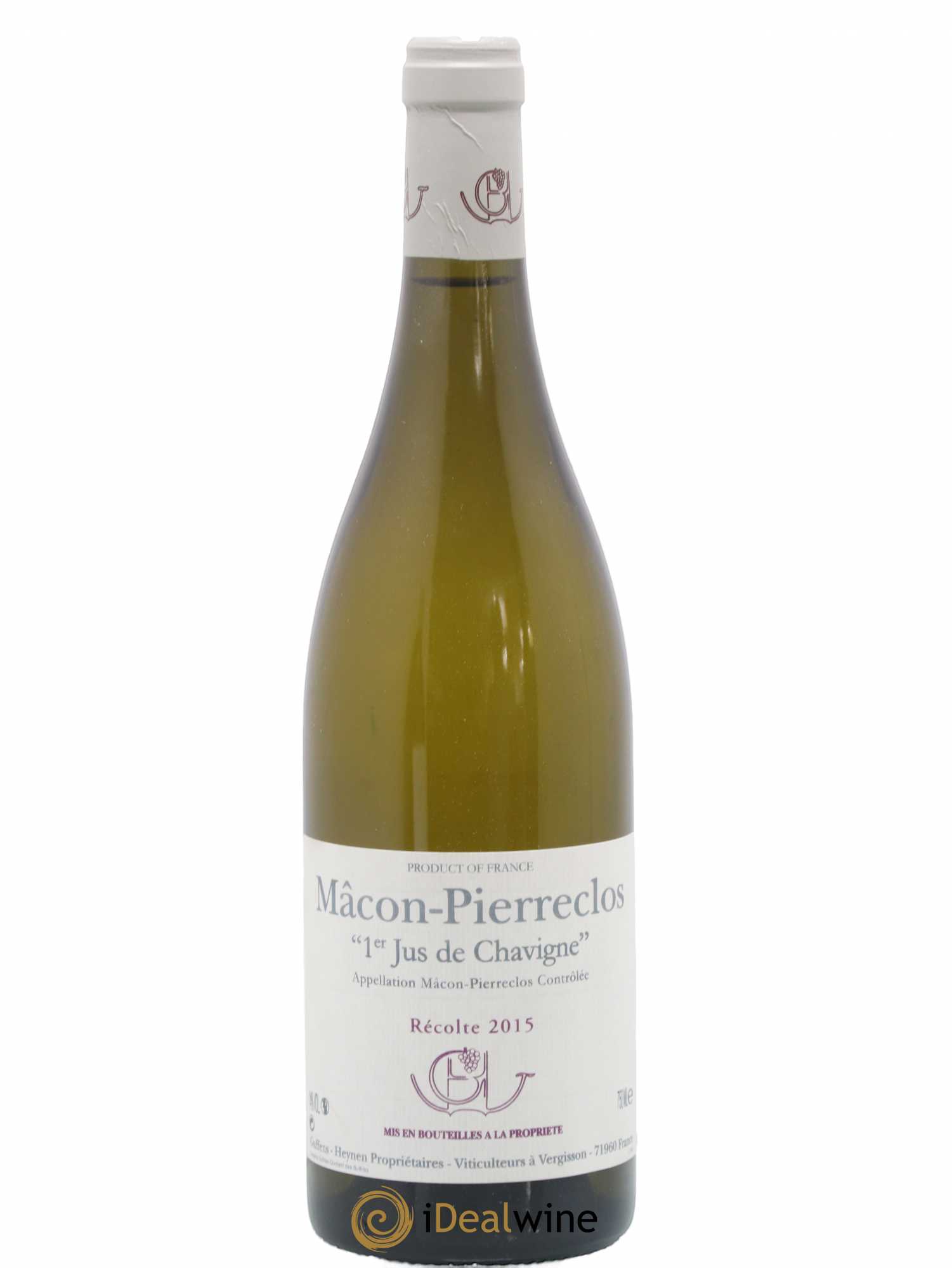 Mâcon Pierreclos 1er Jus de Chavigne Guffens-Heynen 2015 - Lot de 1 bouteille - 0