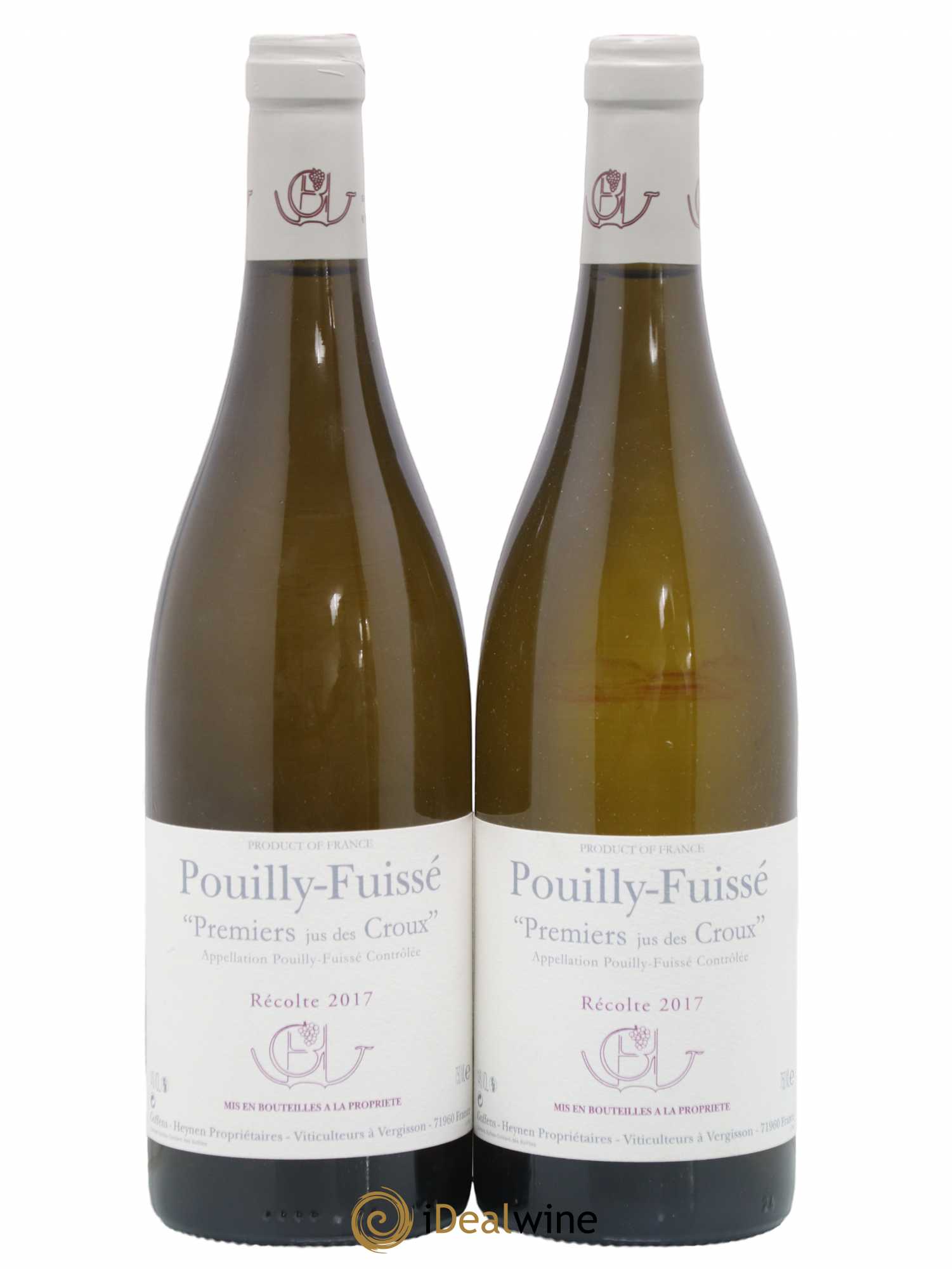 Pouilly-Fuissé 1er Jus des Croux Guffens-Heynen 2017 - Lot de 2 bouteilles - 0