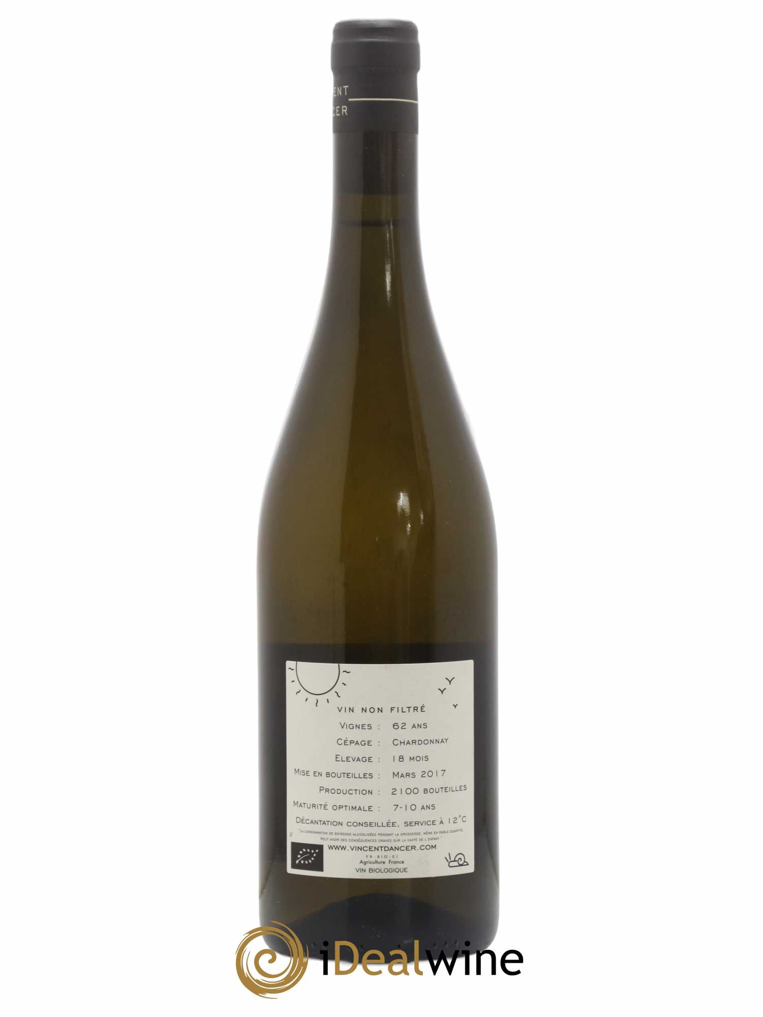 Chassagne-Montrachet 1er Cru (Morgeot) Tête du Clos Vincent Dancer 2015 - Lot de 1 bouteille - 1