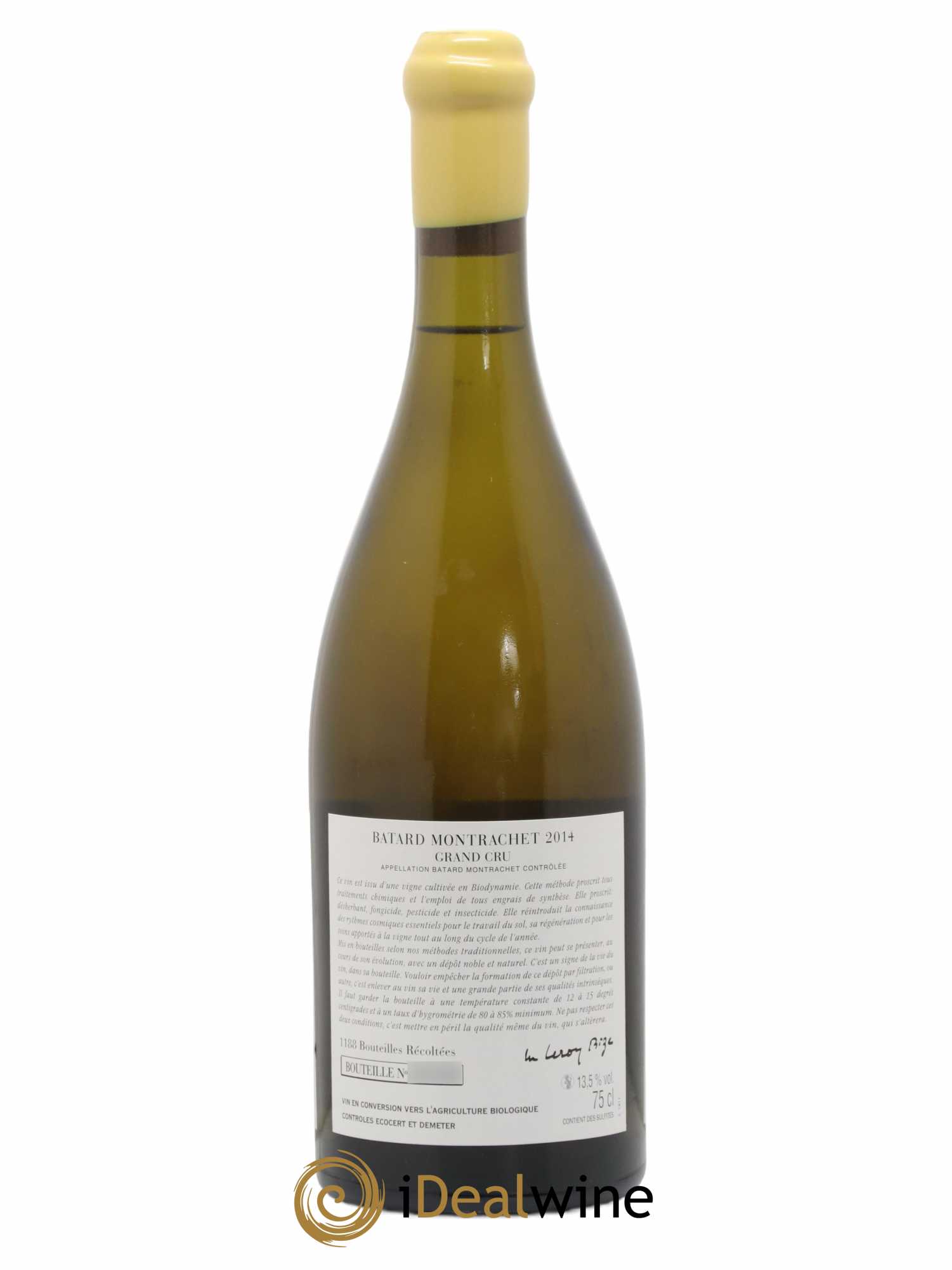 Bâtard-Montrachet Grand Cru d'Auvenay (Domaine) 2014 - Lot de 1 bouteille - 1