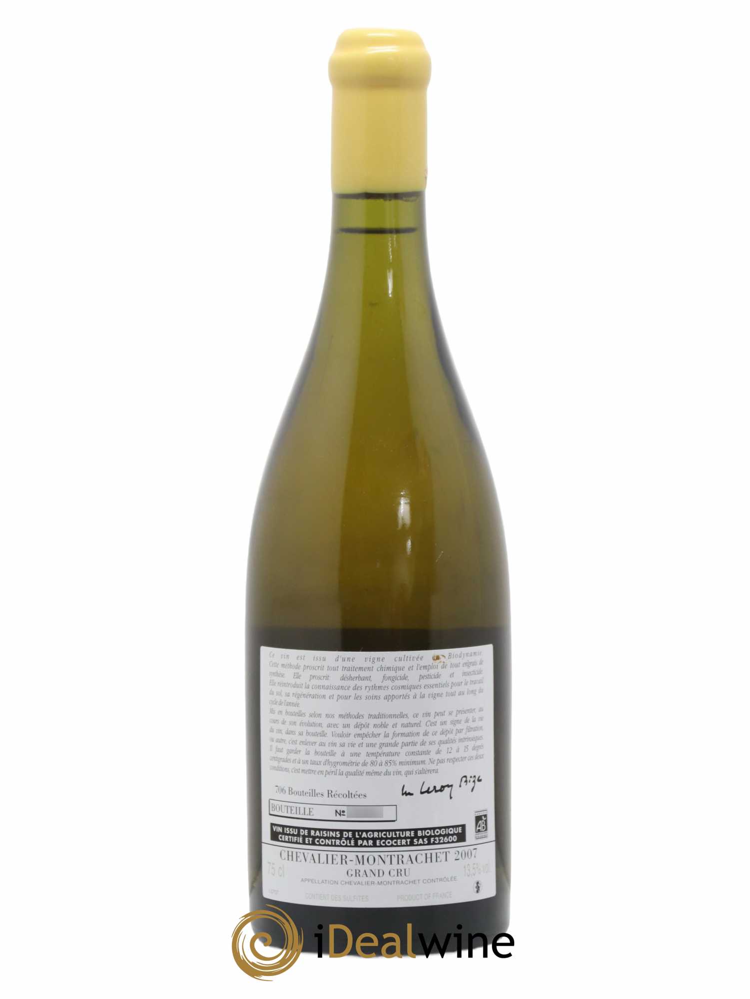Chevalier-Montrachet Grand Cru d'Auvenay (Domaine) 2007 - Lot de 1 bouteille - 1