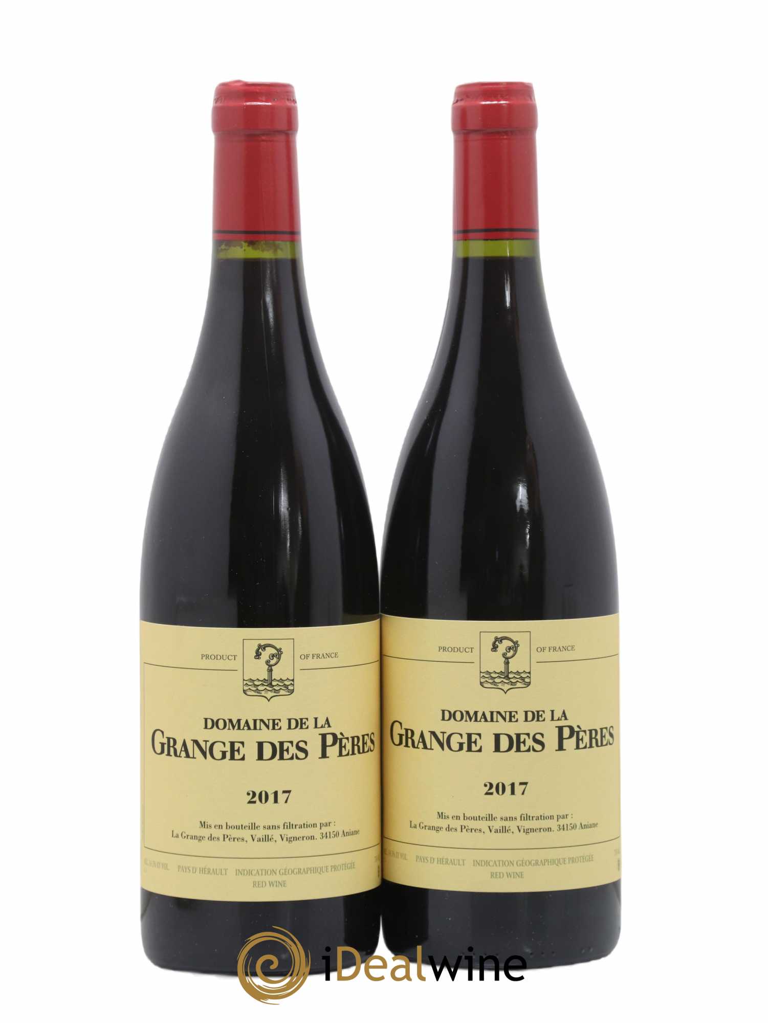 Pays d'Hérault Grange des Pères Laurent Vaillé 2017 - Lot de 2 bouteilles - 0