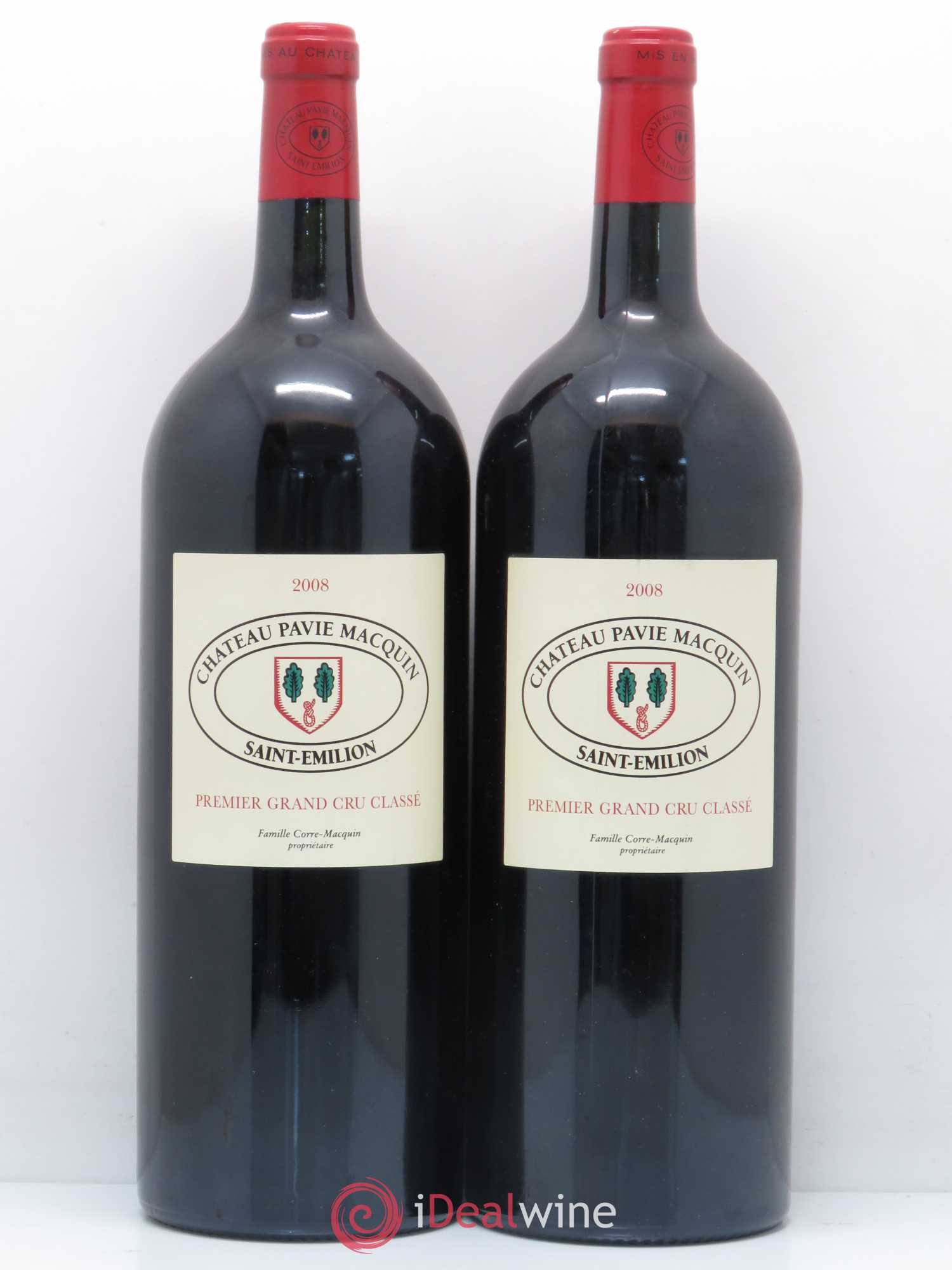 Château Pavie Macquin 1er Grand Cru Classé B 2008 - Lot de 2 magnums - 0
