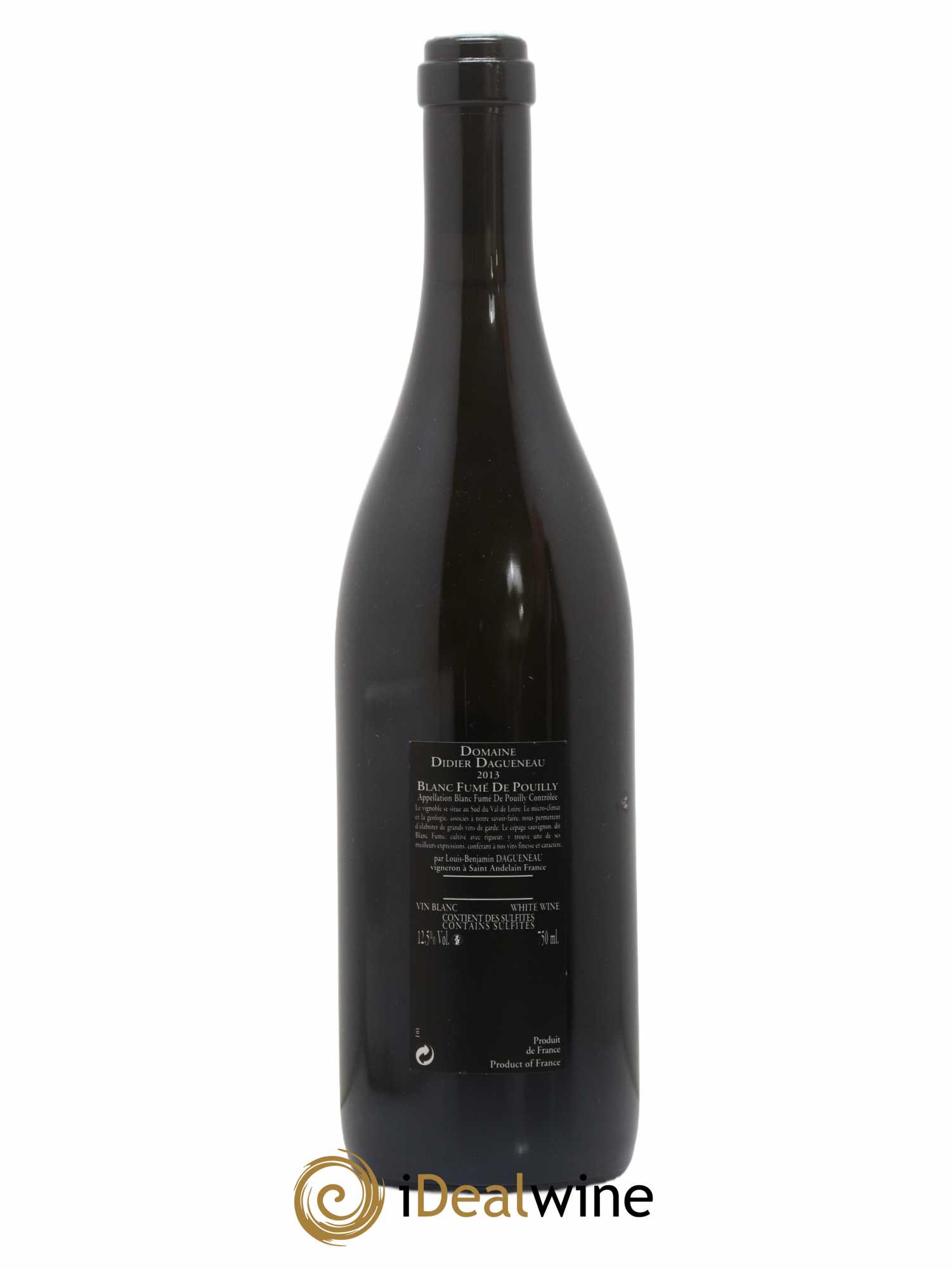 Vin de France (anciennement Pouilly-Fumé) Silex Dagueneau (Domaine Didier - Louis-Benjamin) 2013 - Lot de 1 bouteille - 1