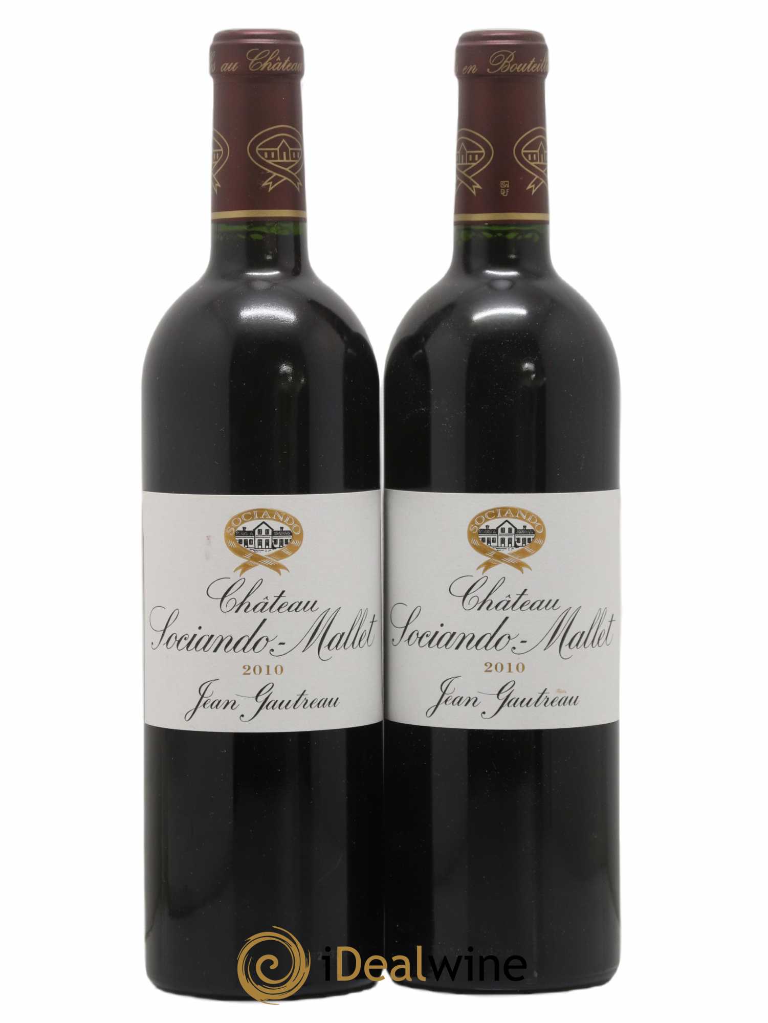 Château Sociando Mallet 2010 - Lot de 2 bouteilles - 0