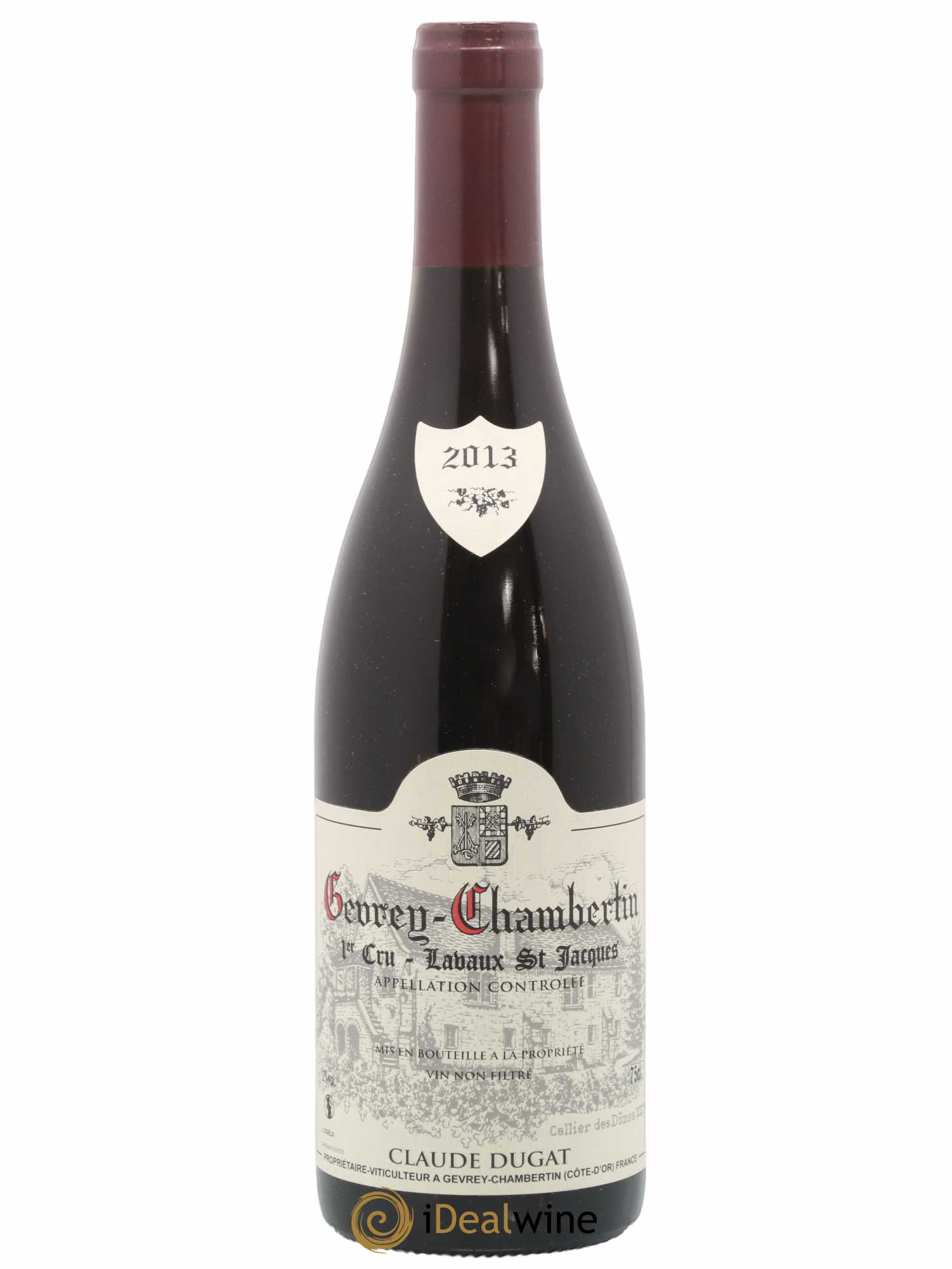 Gevrey-Chambertin 1er Cru Lavaux Saint-Jacques Claude Dugat 2013 - Lot de 1 bouteille - 0