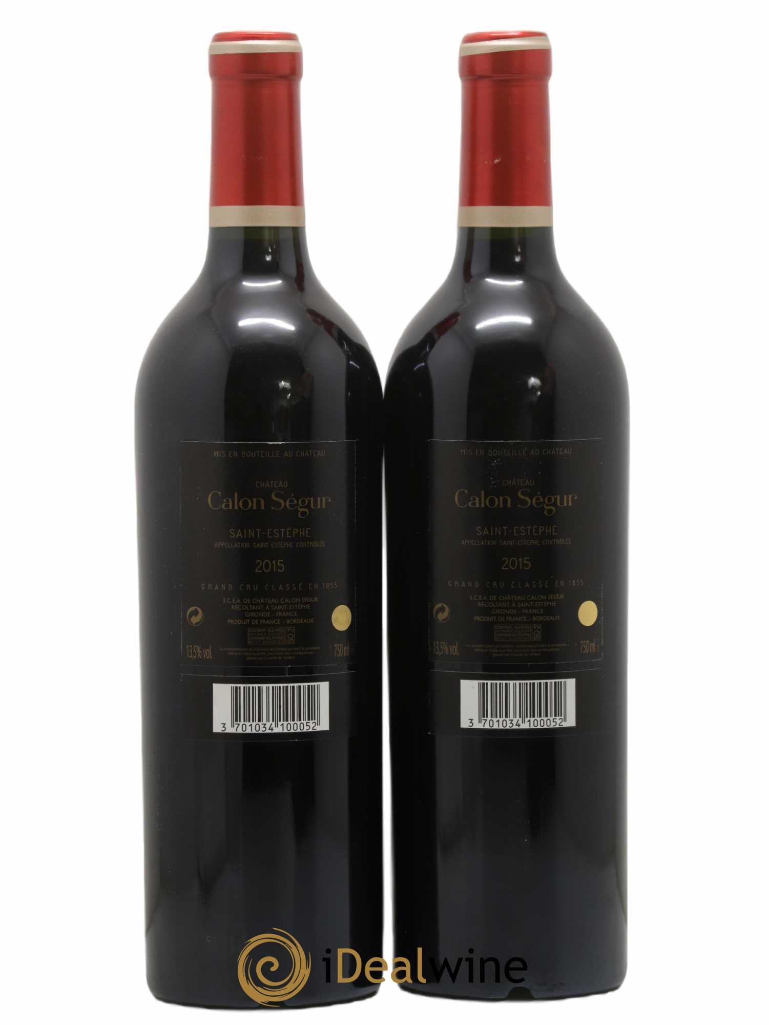 Château Calon Ségur 3ème Grand Cru Classé 2015 - Lot de 2 bouteilles - 1