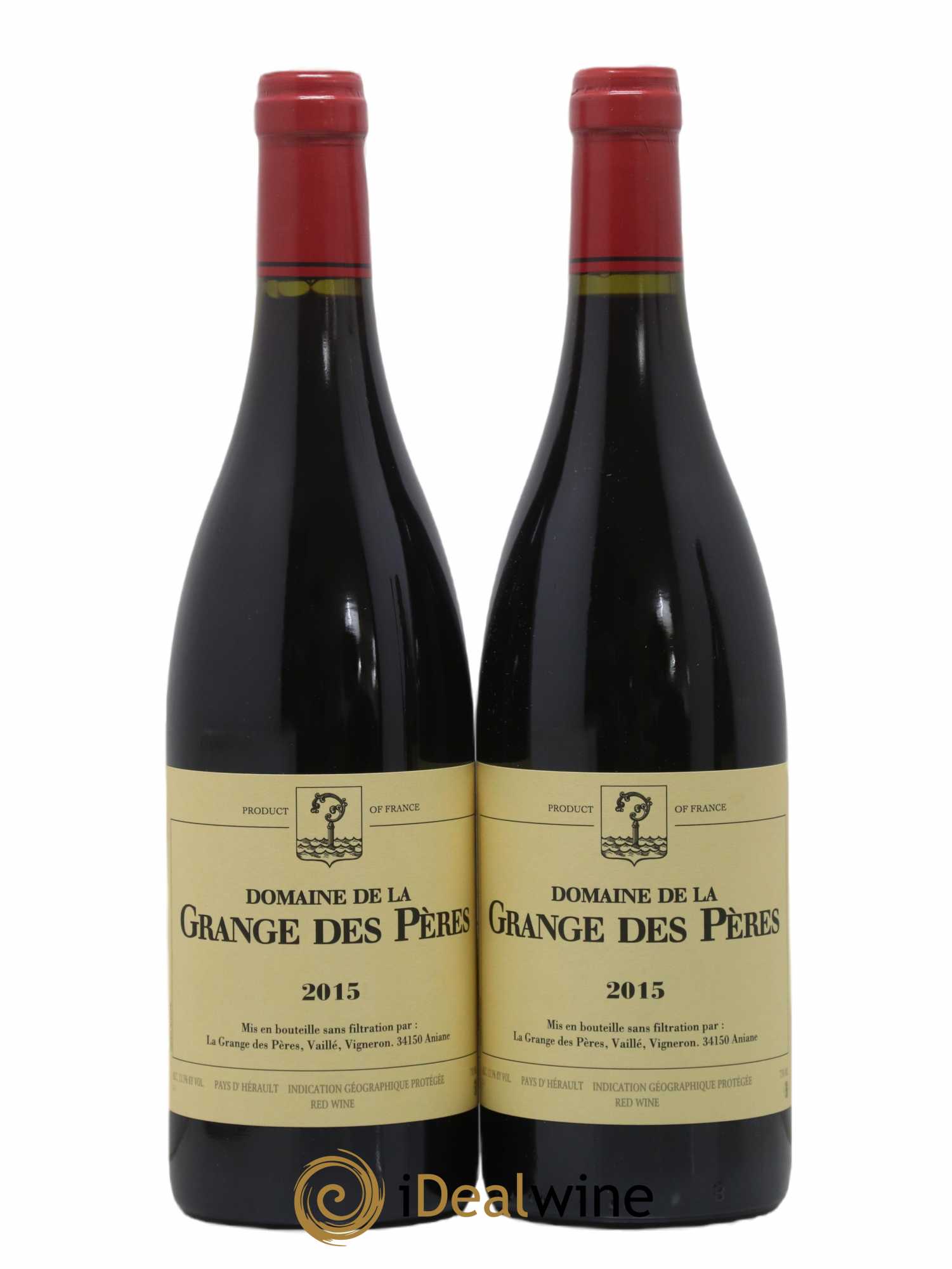 Pays d'Hérault Grange des Pères Laurent Vaillé 2015 - Lot de 2 bouteilles - 0