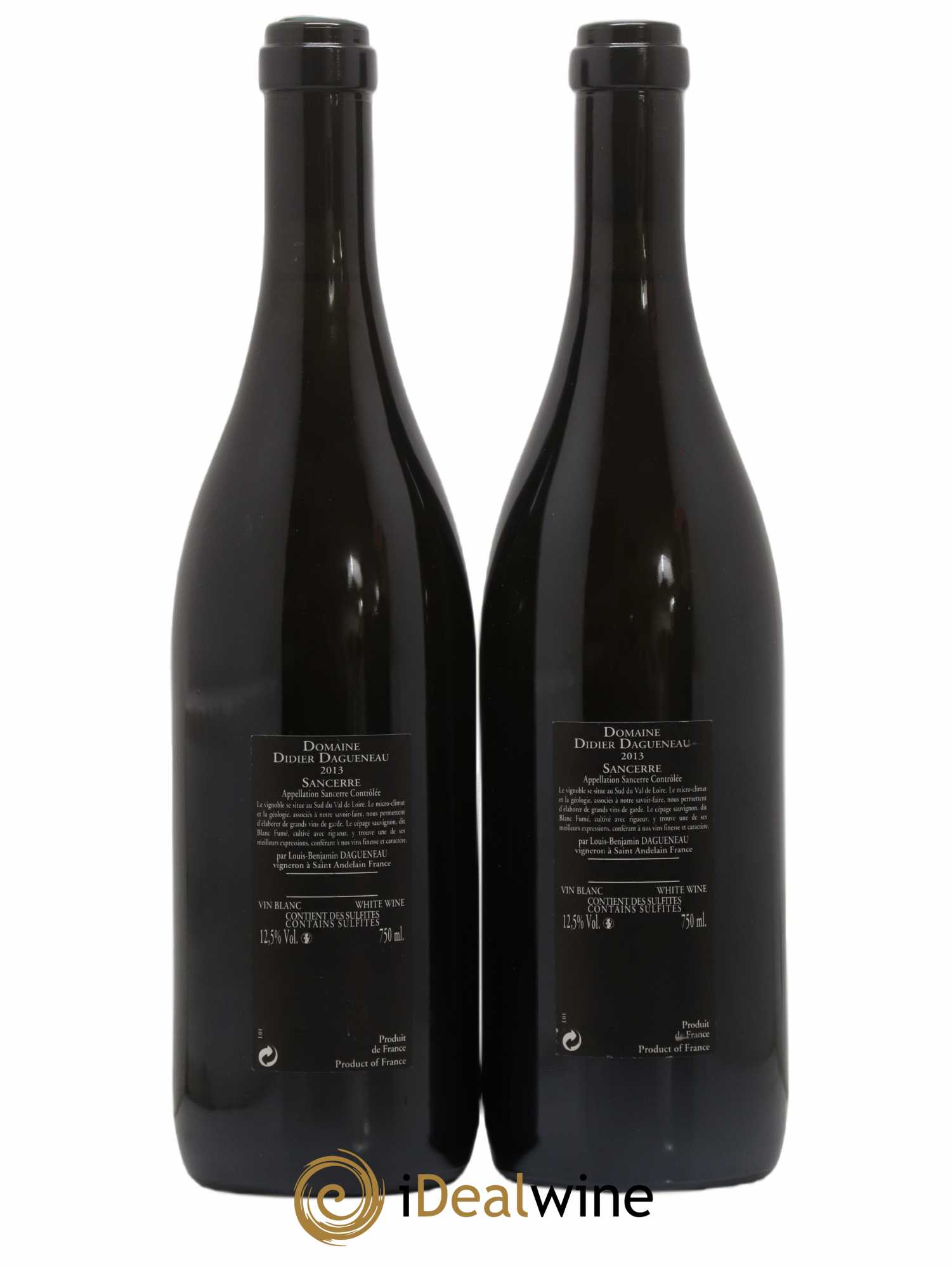 Sancerre Le Mont Damné Chavignol Dagueneau (Domaine Didier - Louis-Benjamin) 2013 - Lot de 2 bouteilles - 1