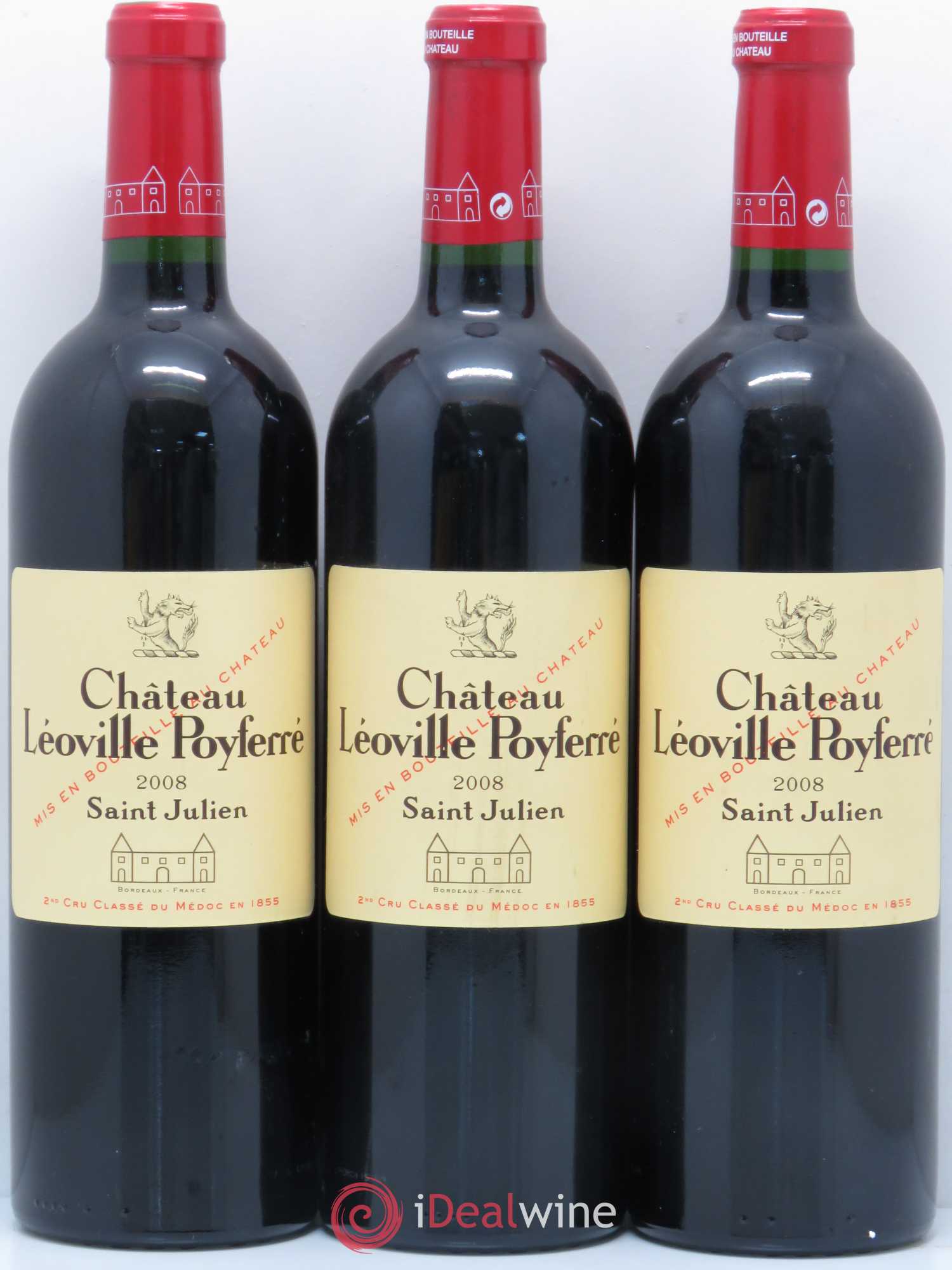 Château Léoville Poyferré 2ème Grand Cru Classé 2008 - Lotto di 6 bottiglie - 1