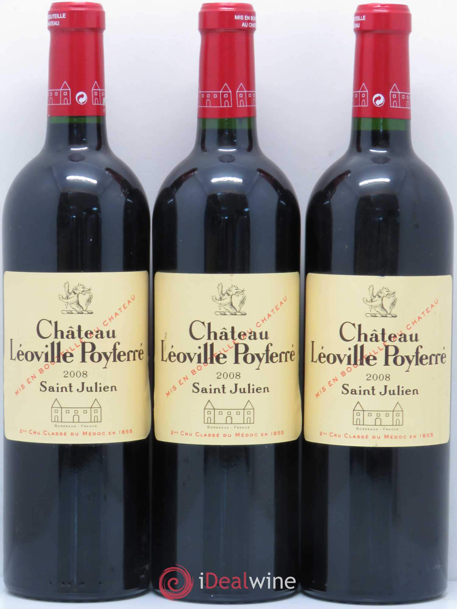 Château Léoville Poyferré 2ème Grand Cru Classé 2008 - Lotto di 6 bottiglie - 2