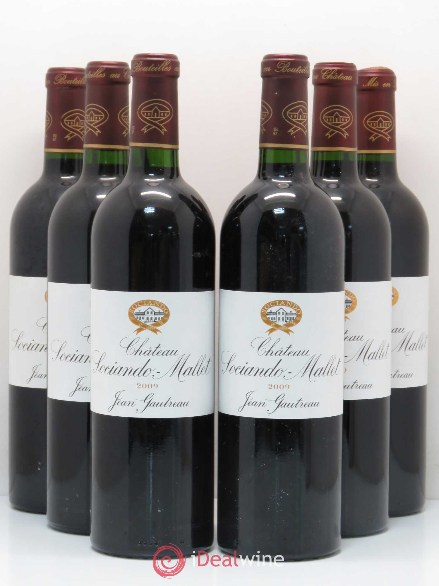 Château Sociando Mallet 2009 - Lot de 6 bouteilles - 0
