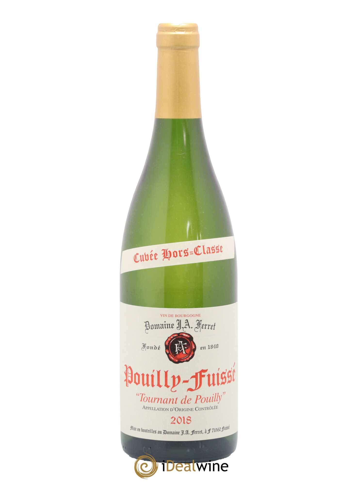 Pouilly-Fuissé 1er Cru Hors Classe Tournant de Pouilly J.A. Ferret (Domaine) 2018 - Lot de 1 bouteille - 0