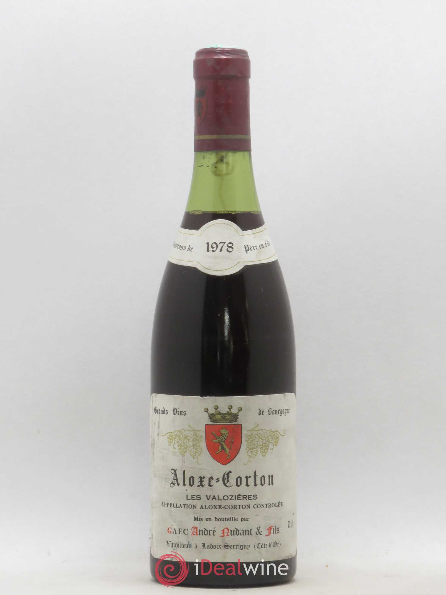 Aloxe-Corton 1er Cru Les Valozières André Nudant et Fils 1978 - Posten von 1 Flasche - 0