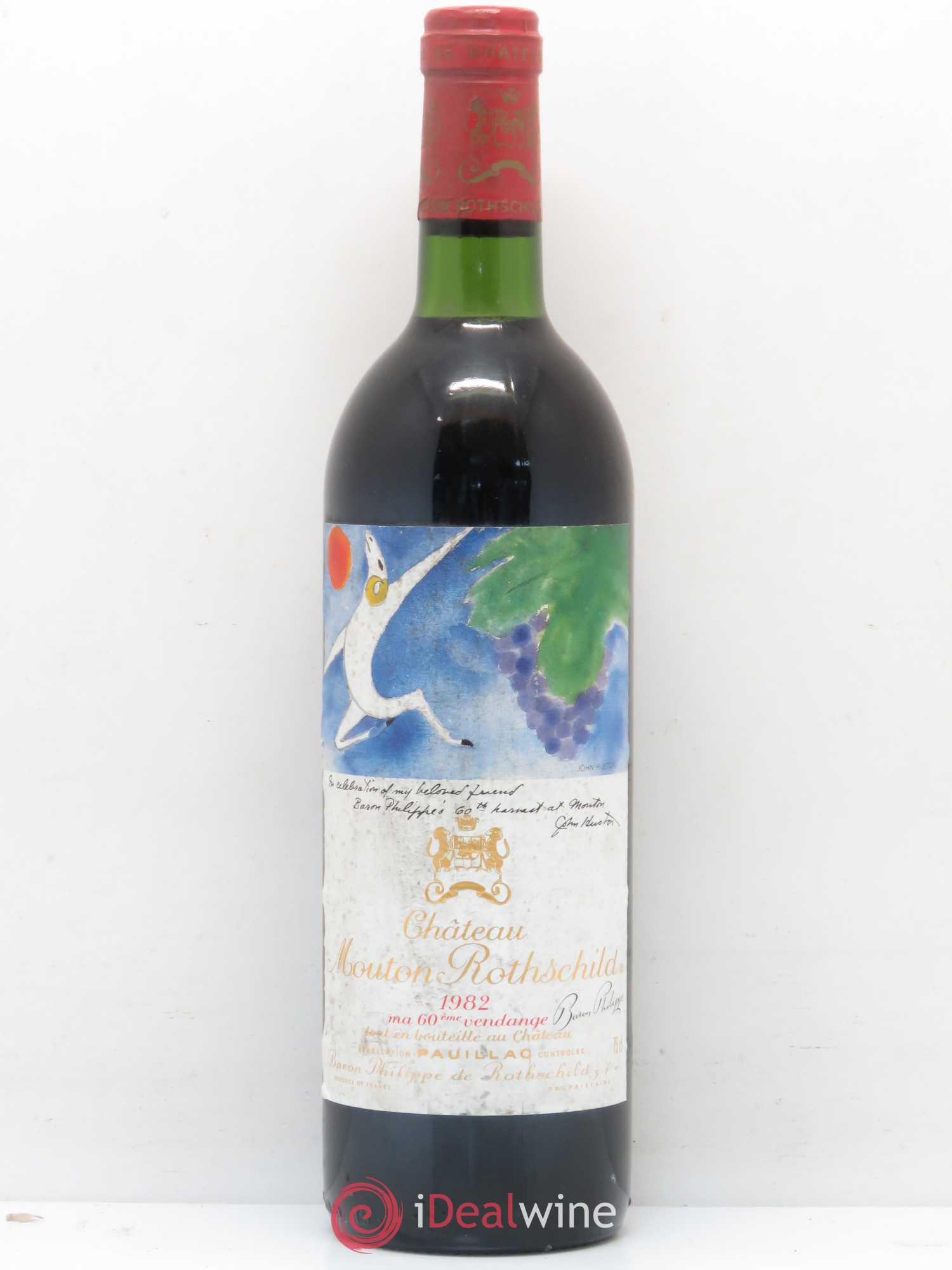 Château Mouton Rothschild 1er Grand Cru Classé 1982 - Lot de 1 bouteille - 0