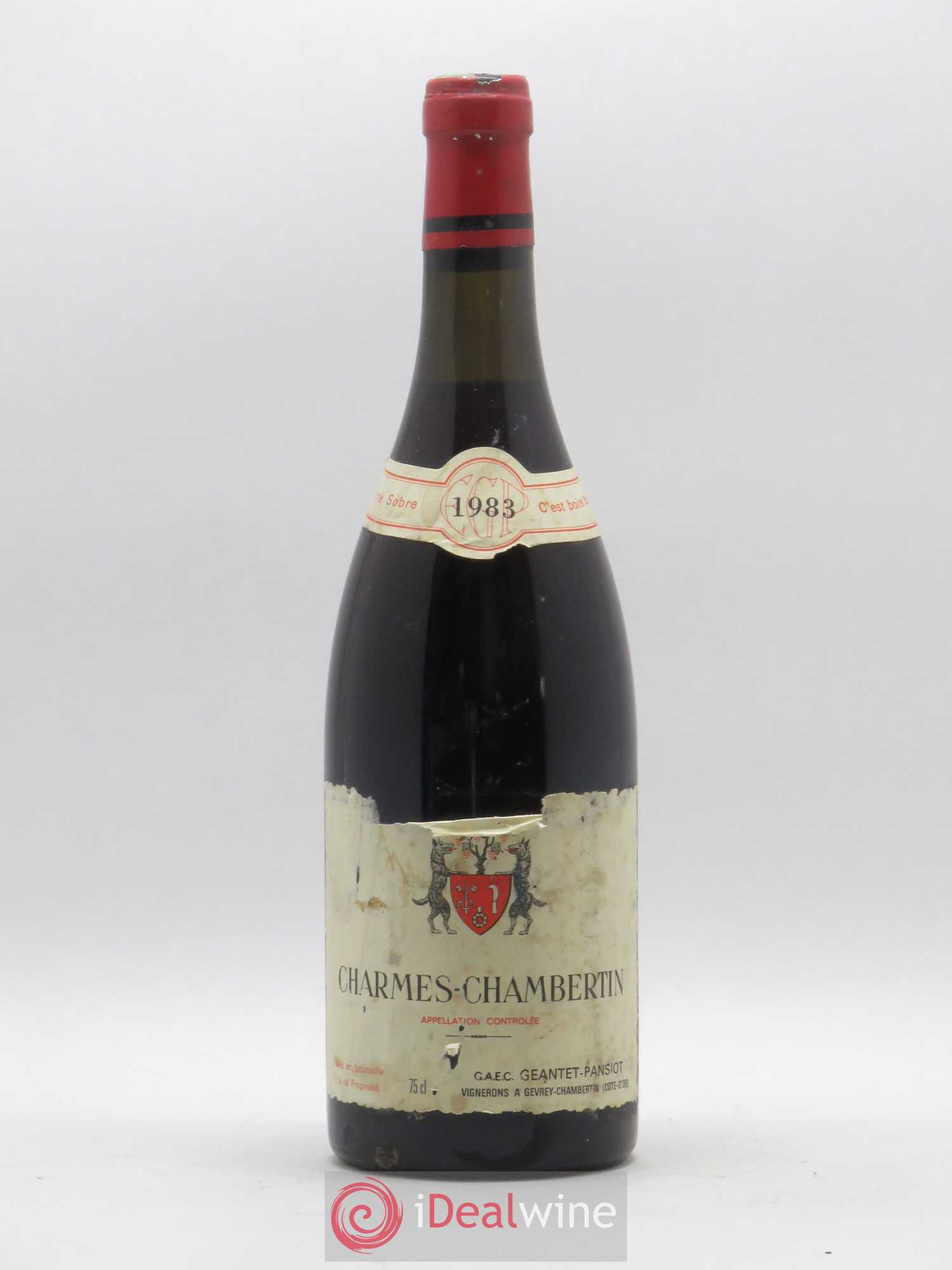 Charmes-Chambertin Grand Cru Geantet-Pansiot 1983 - Lot de 1 bouteille - 0