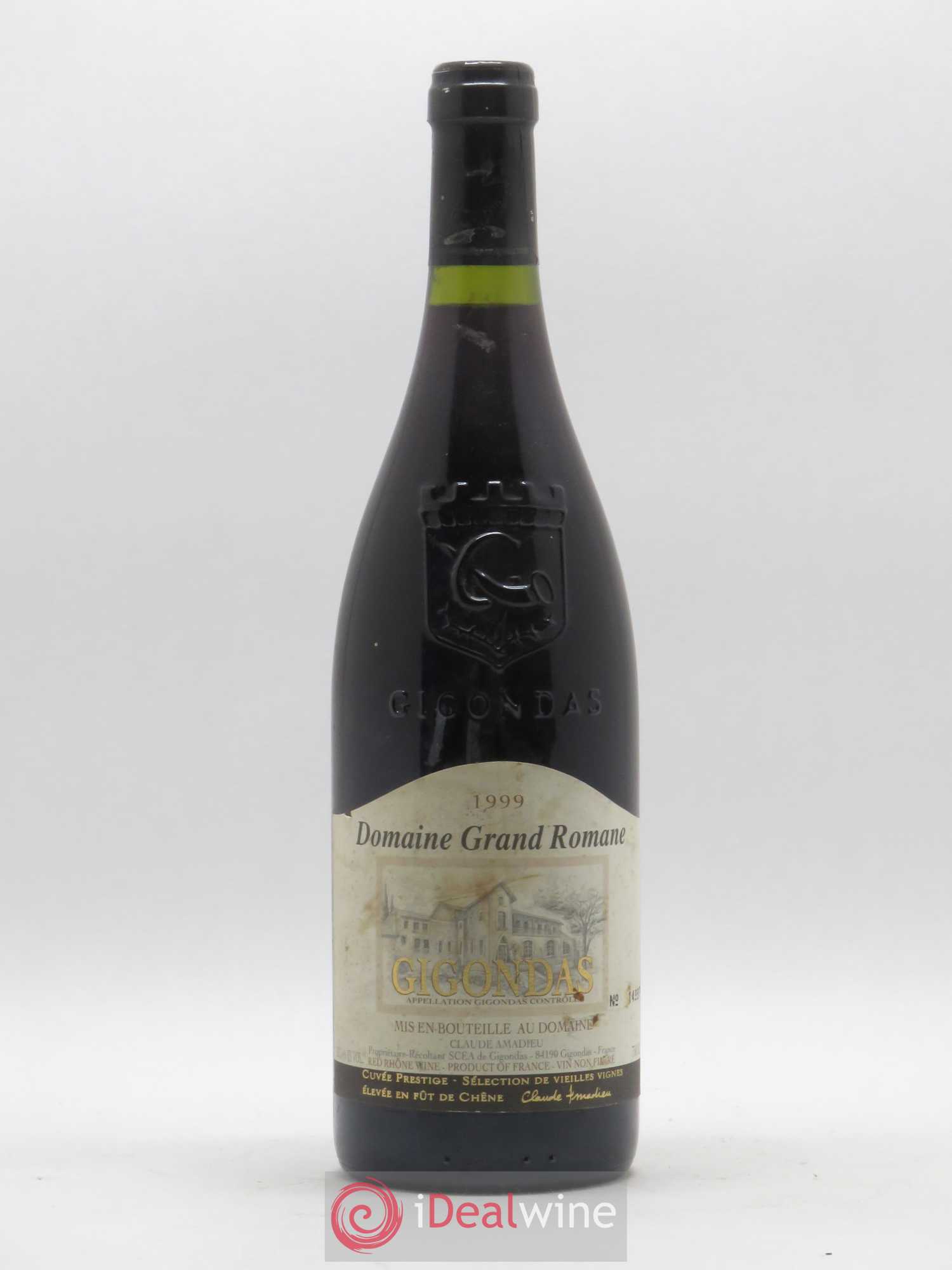 Gigondas Domaine Grand Romane Pierre Amadieu 1999 - Lot de 1 bouteille - 0