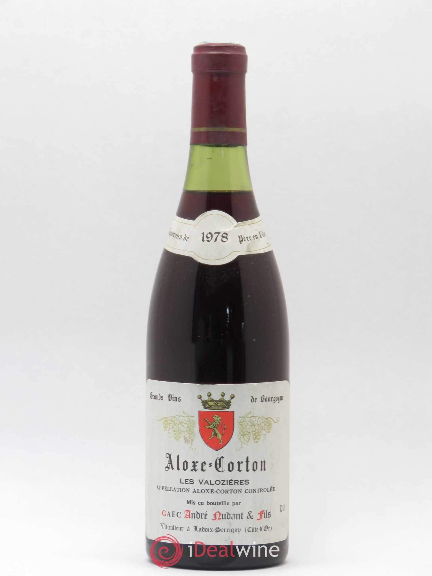 Aloxe-Corton Les Valozières André Nudant 1978 - Posten von 1 Flasche - 0