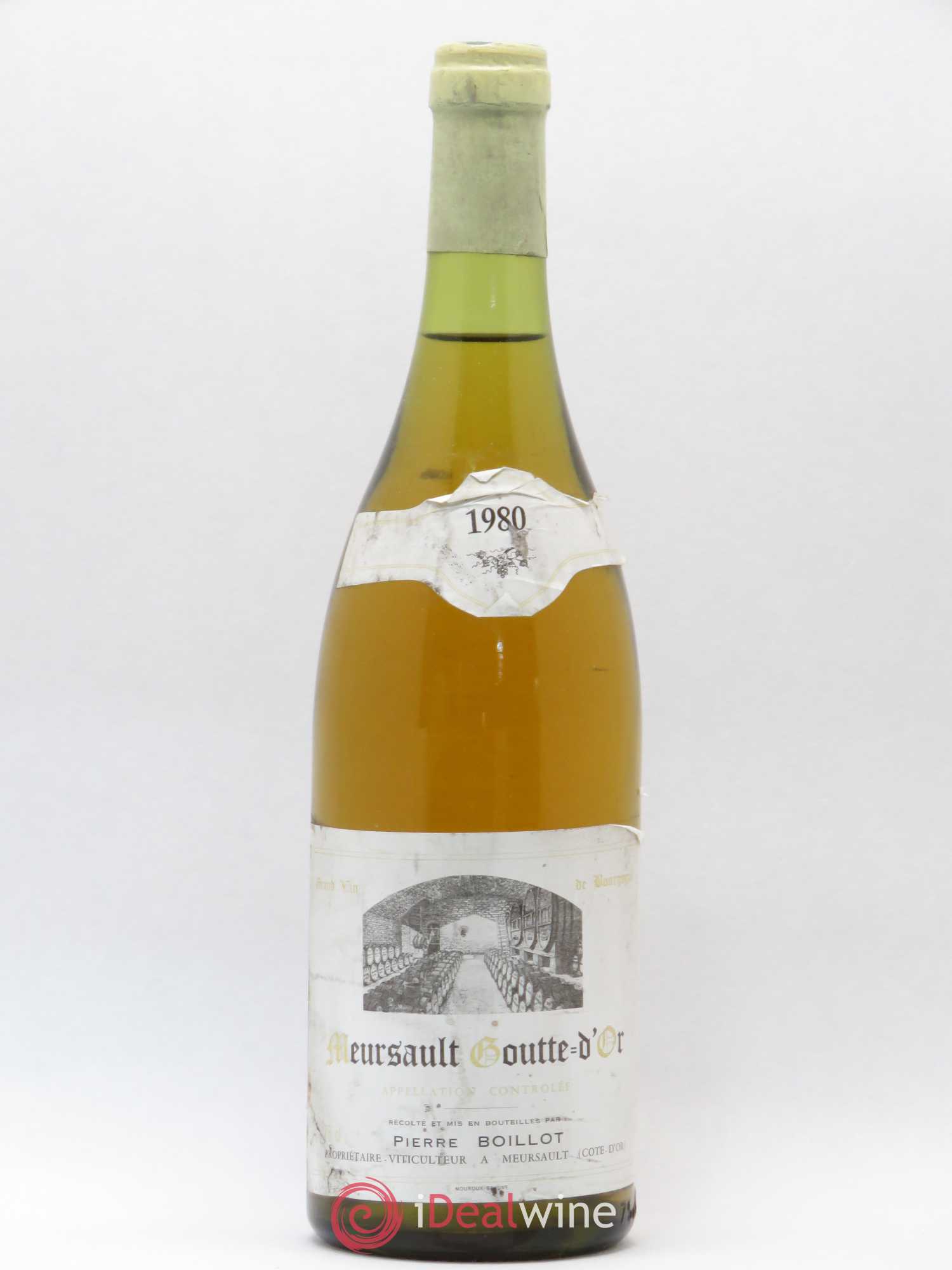 Meursault 1er Cru Goutte d'Or Pierre Boillot 1980 - Posten von 1 Flasche - 0