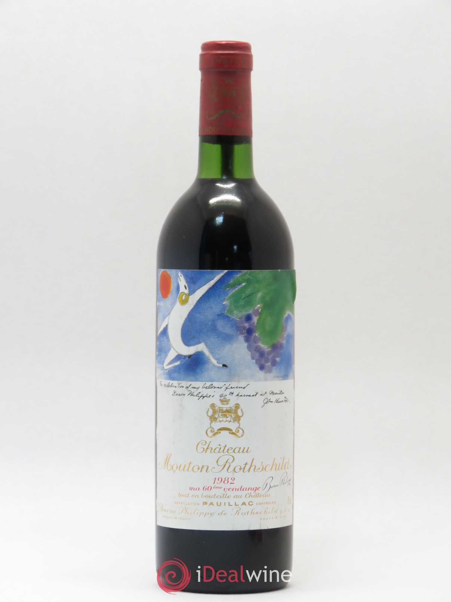 Château Mouton Rothschild 1er Grand Cru Classé 1982 - Lot de 1 bouteille - 0