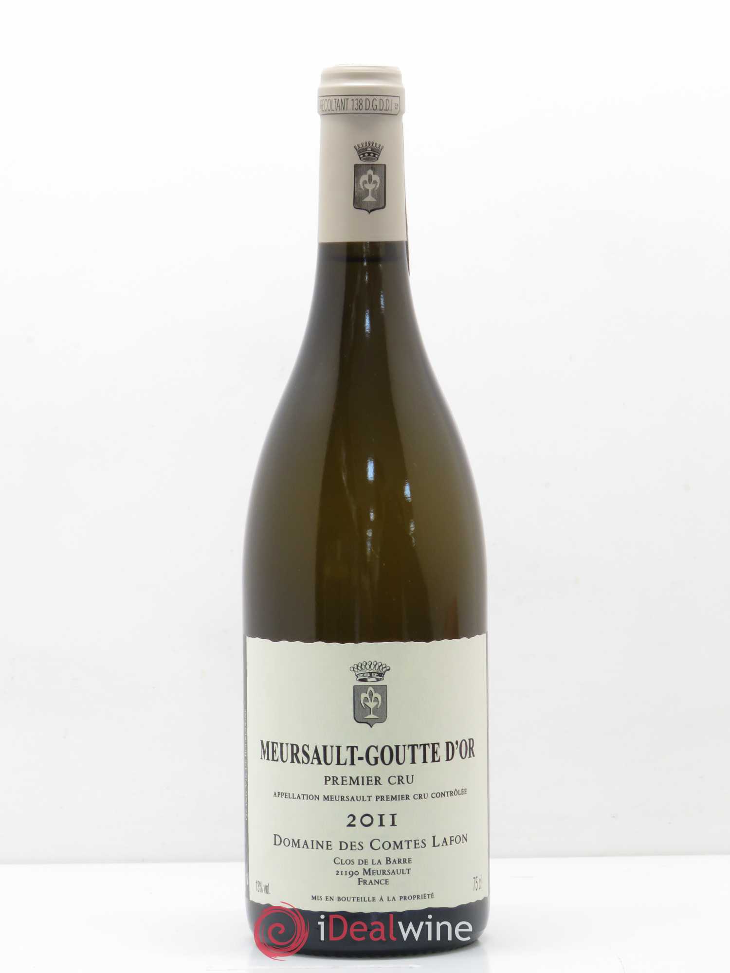Meursault 1er Cru Goutte d'Or Comtes Lafon (Domaine des) 2011 - Lot de 1 bouteille - 0
