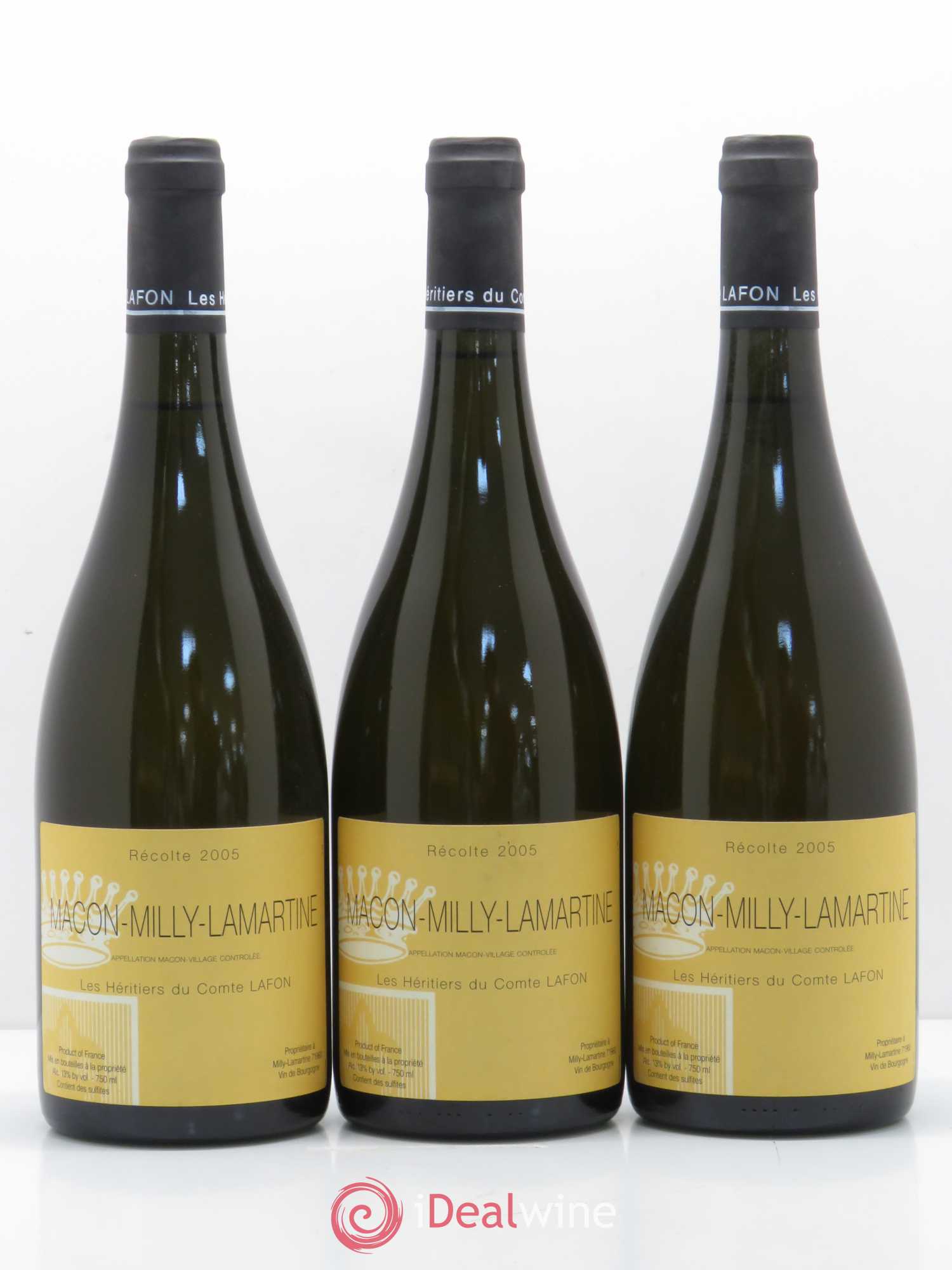 Mâcon Milly-Lamartine Héritiers du Comte Lafon (Domaine des) 2005 - Lot de 6 bouteilles - 1