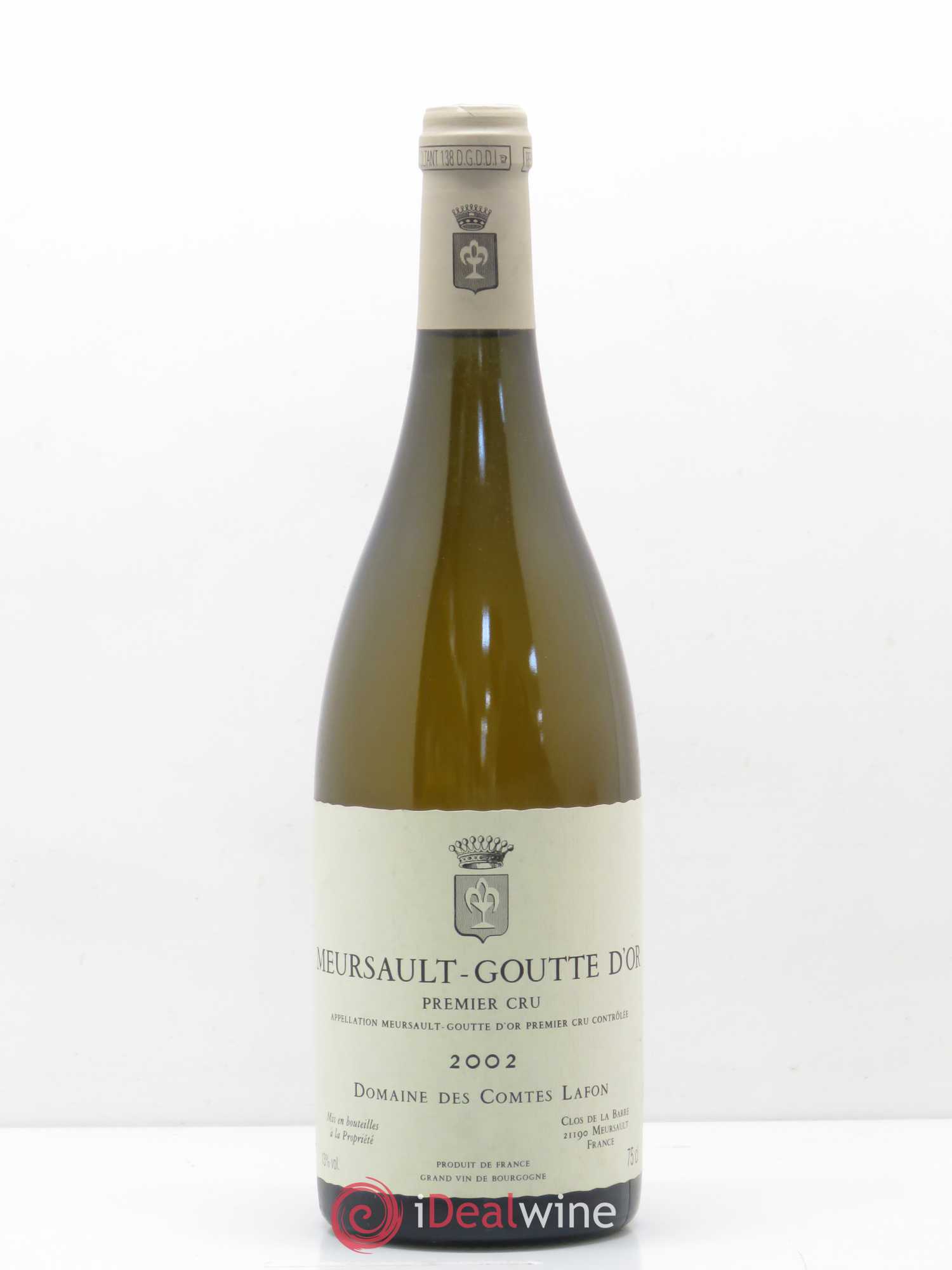 Meursault 1er Cru Goutte d'Or Comtes Lafon (Domaine des) 2002 - Lot de 1 bouteille - 0